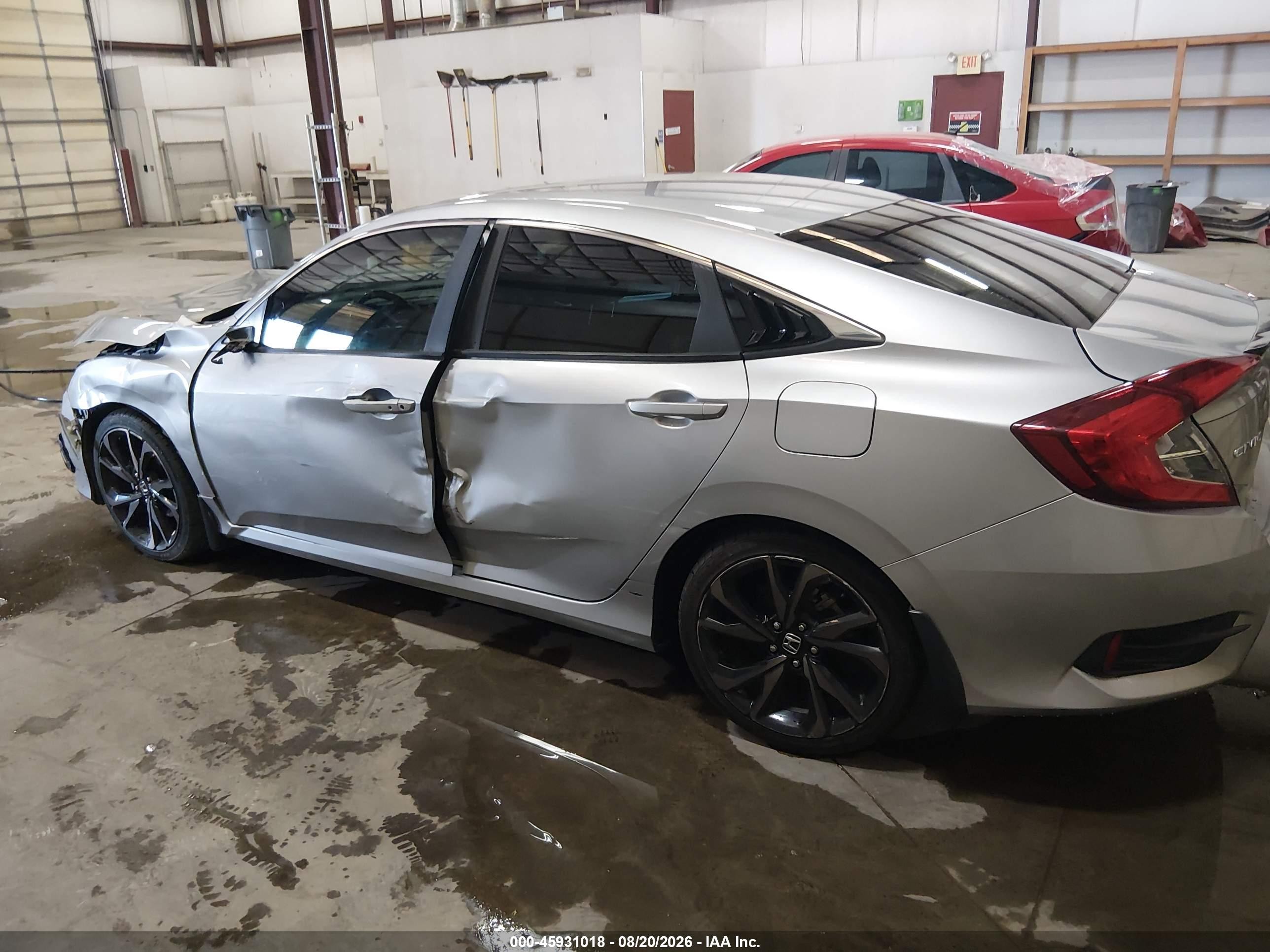 2020 Honda Civic Sport Gray vin: 19XFC2F89LE007843