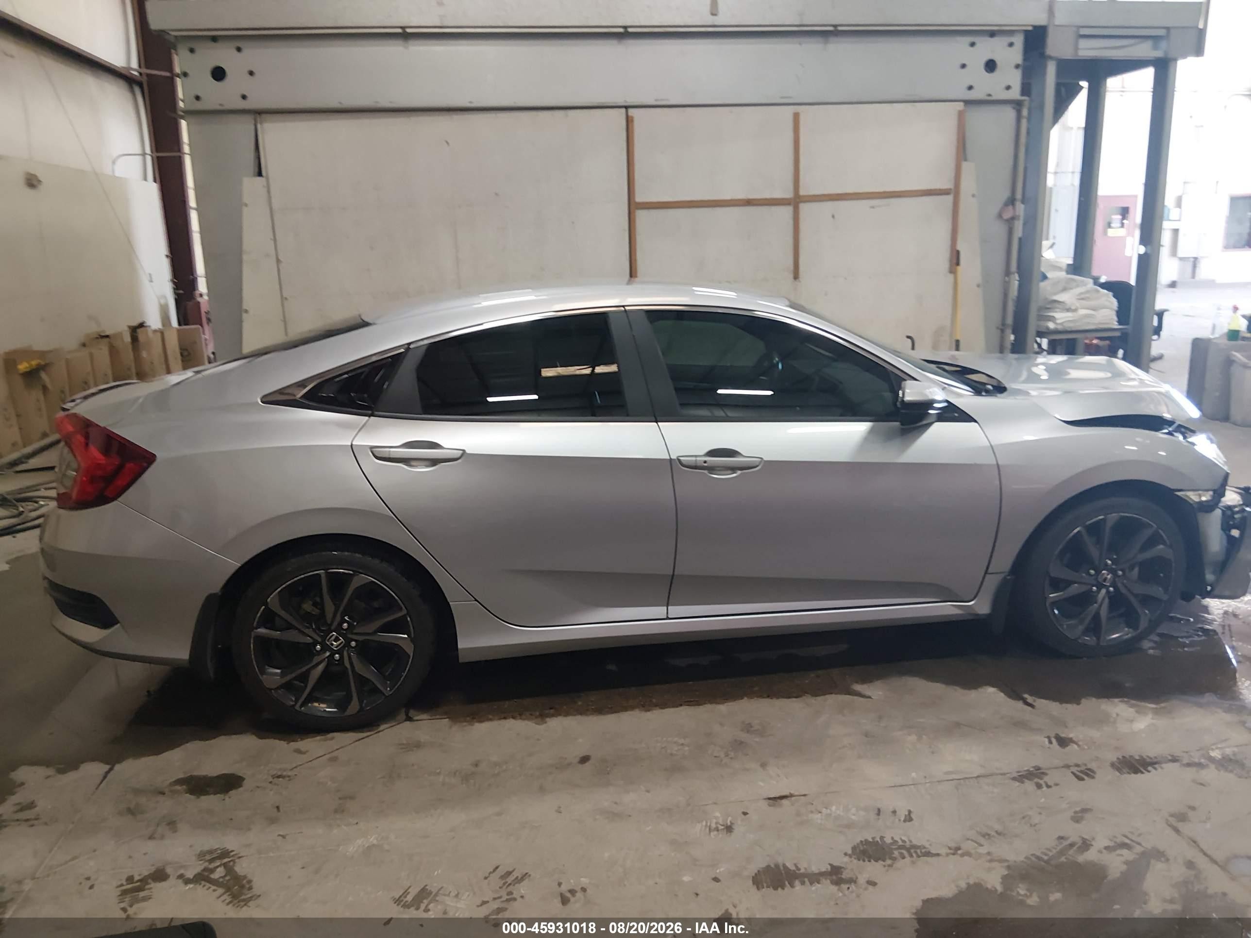 2020 Honda Civic Sport Gray vin: 19XFC2F89LE007843