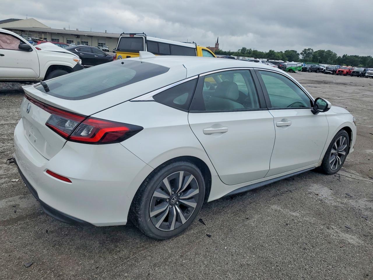 2023 Honda Civic Exl White vin: 19XFL1H73PE015232
