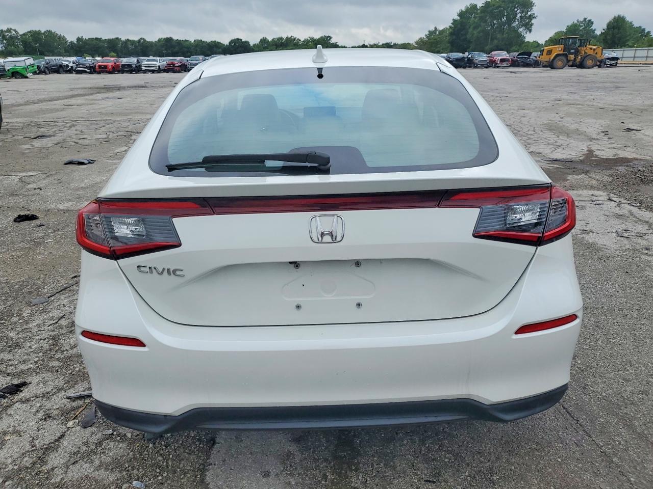 2023 Honda Civic Exl White vin: 19XFL1H73PE015232