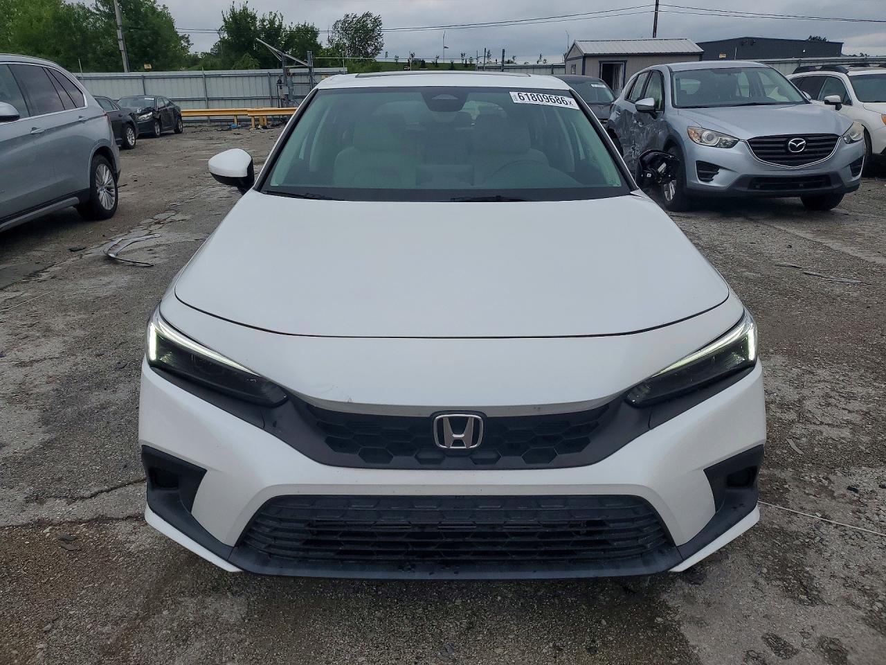 2023 Honda Civic Exl White vin: 19XFL1H73PE015232
