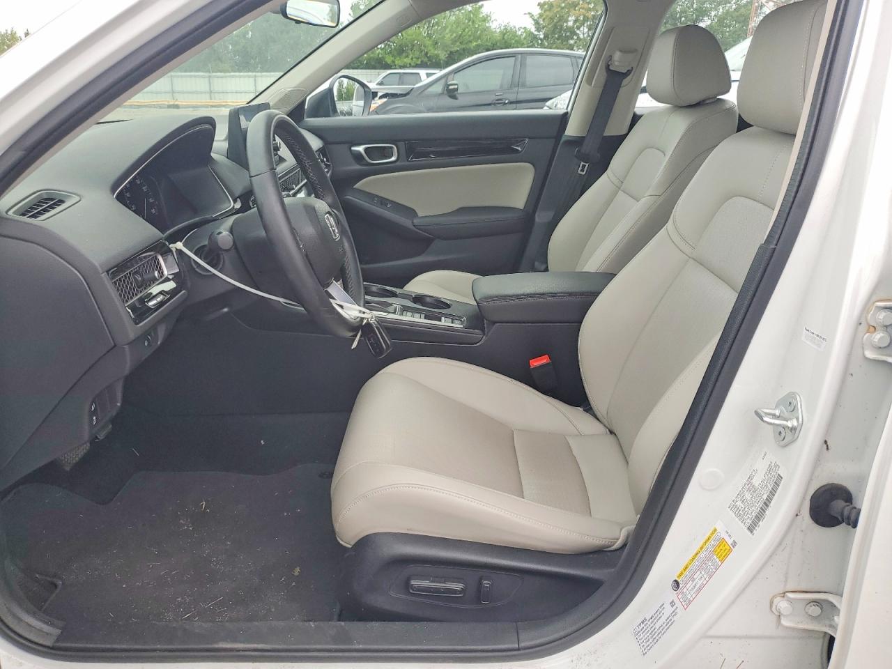 2023 Honda Civic Exl White vin: 19XFL1H73PE015232
