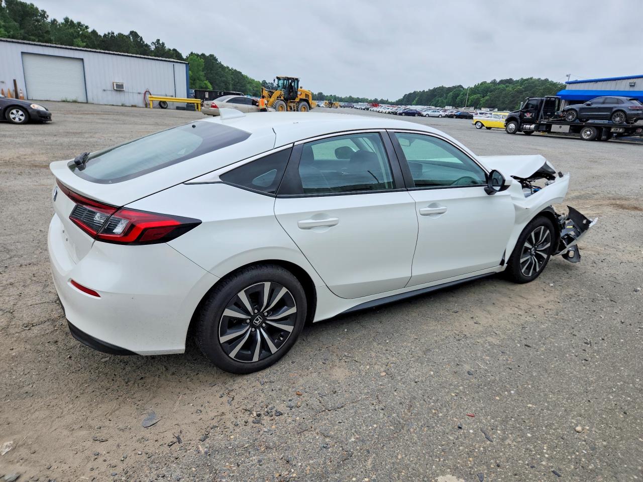 2024 Honda Civic Exl White vin: 19XFL1H73RE019557