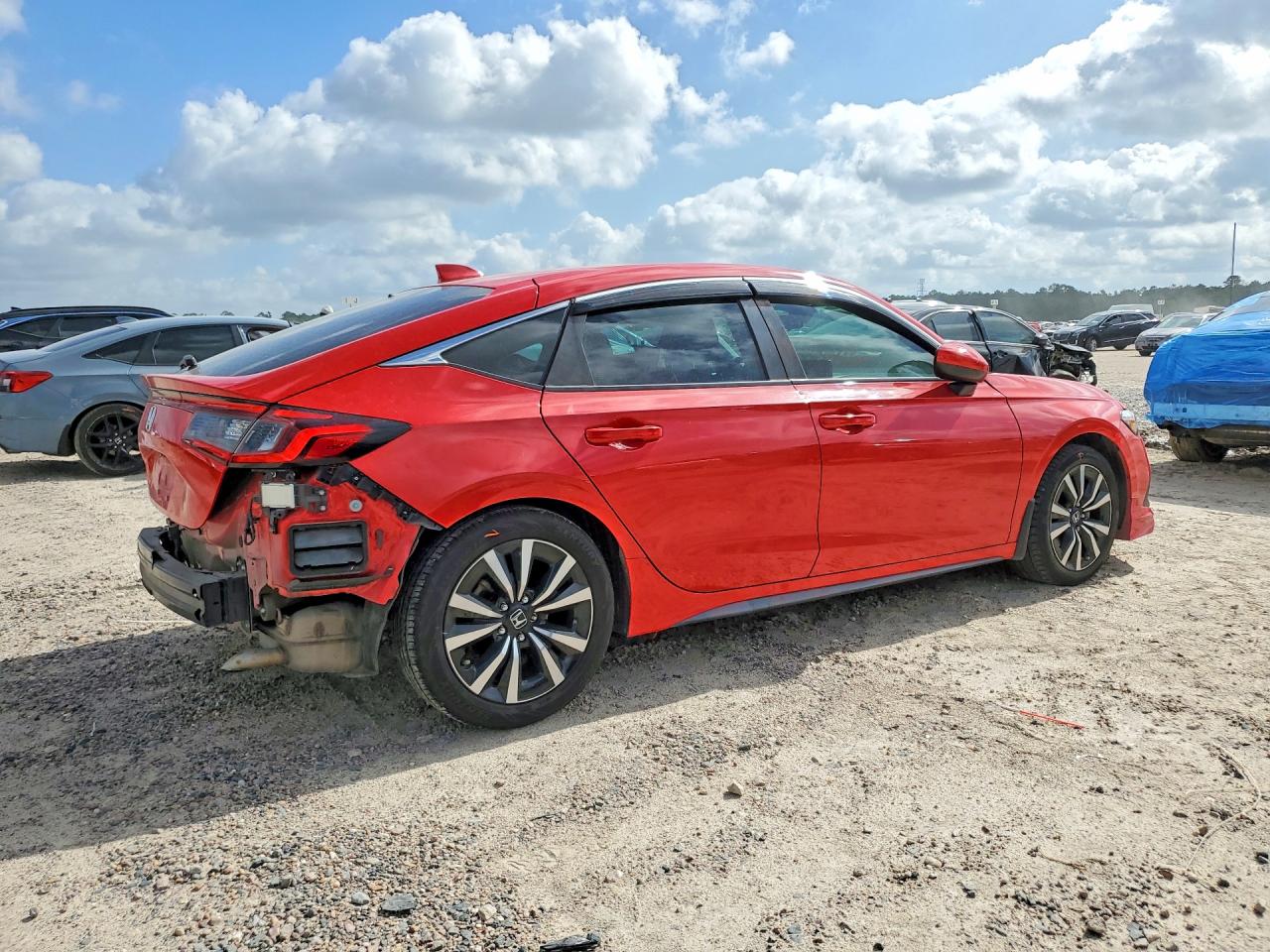 2022 Honda  Civic Hatchback Red vin: 19XFL1H74NE011249