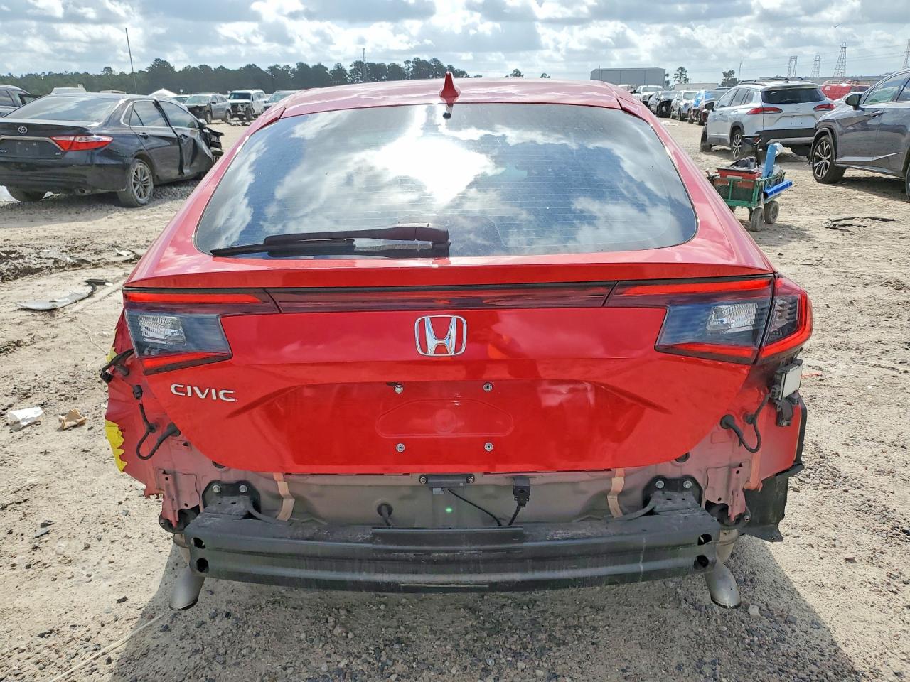2022 Honda  Civic Hatchback Red vin: 19XFL1H74NE011249