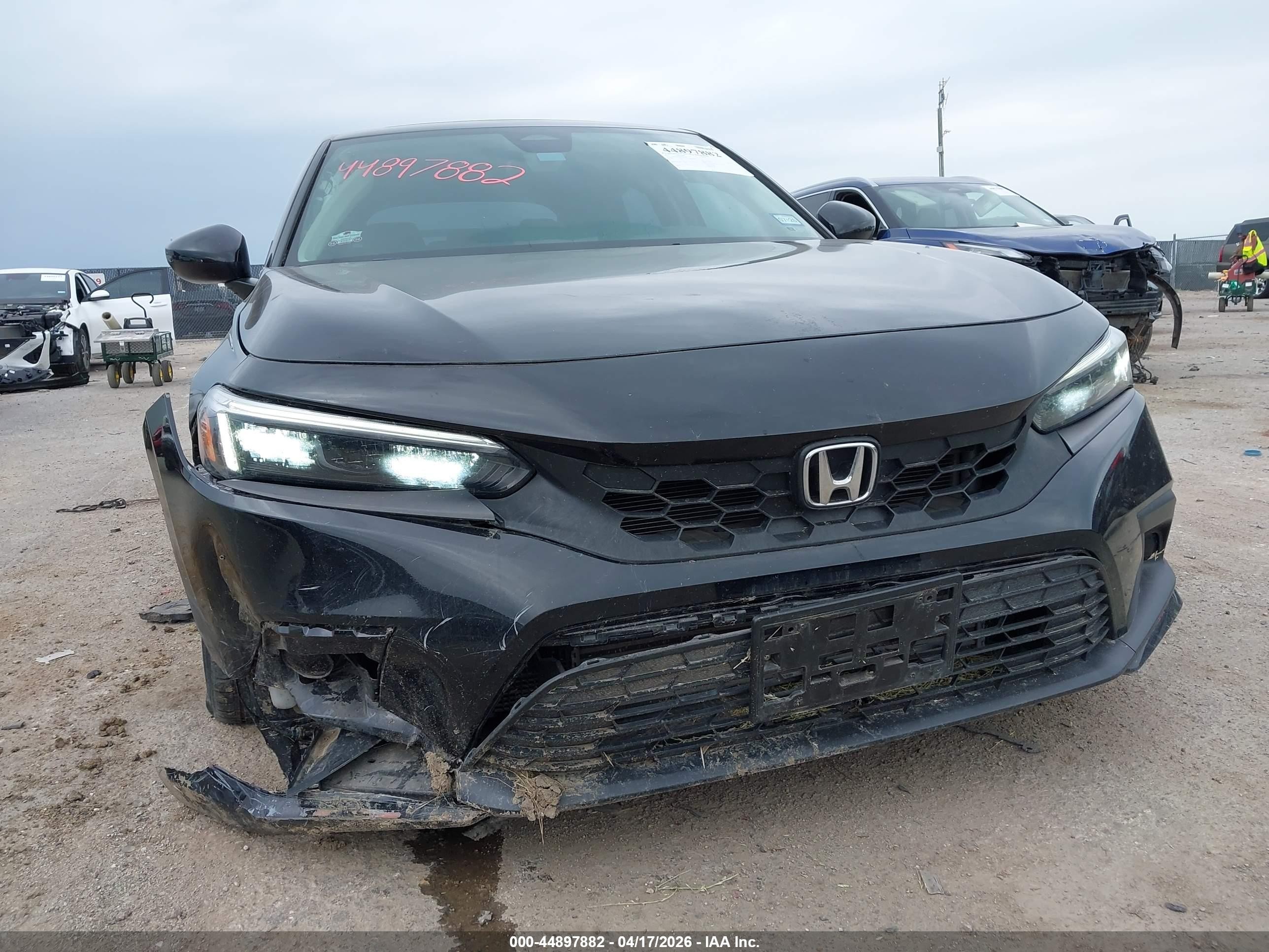 2023 Honda Civic Ex-l/ex-l W/o Bsi Black vin: 19XFL1H74PE013781