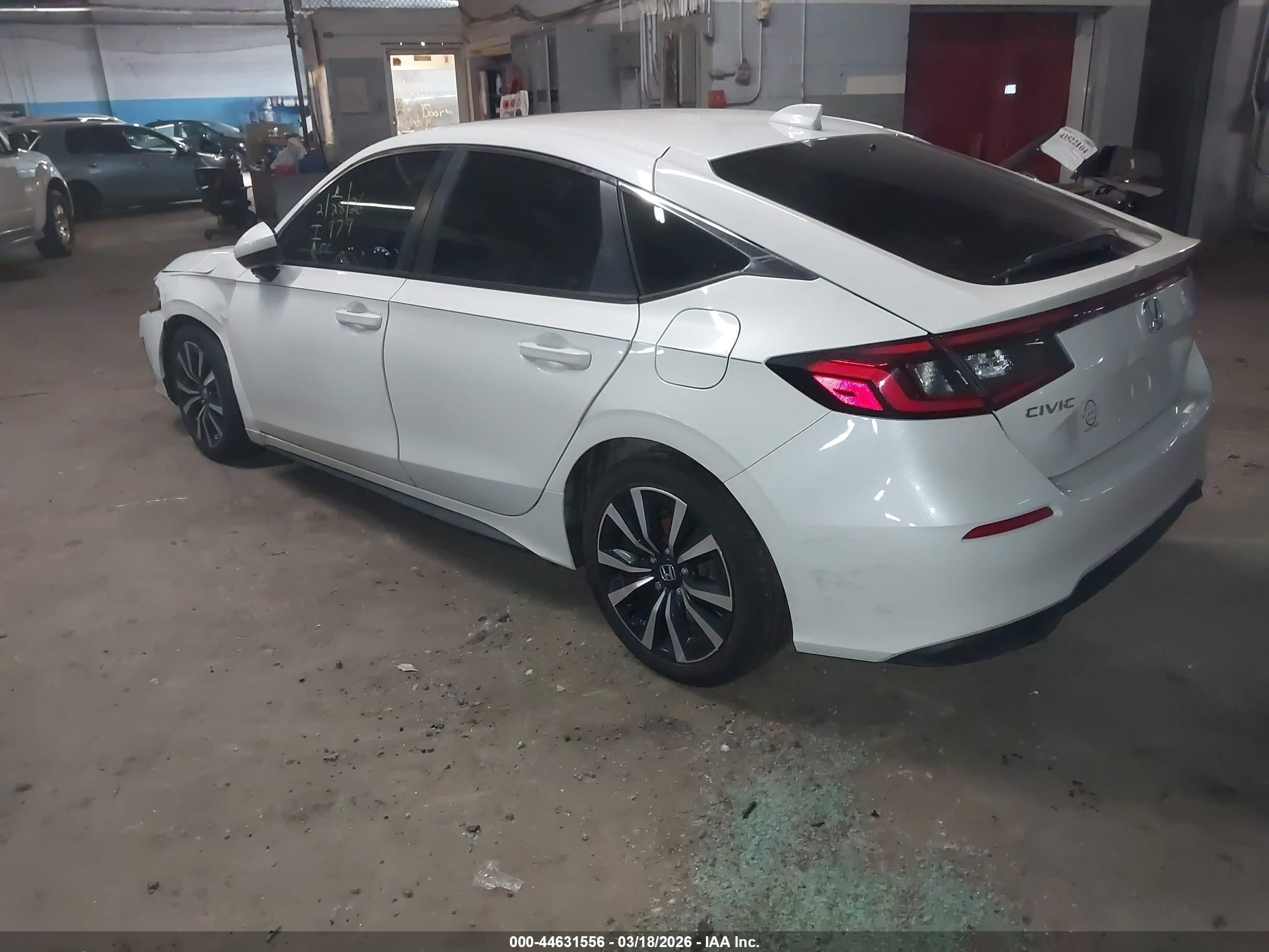 2022 Honda Civic Ex-l White vin: 19XFL1H76NE001760