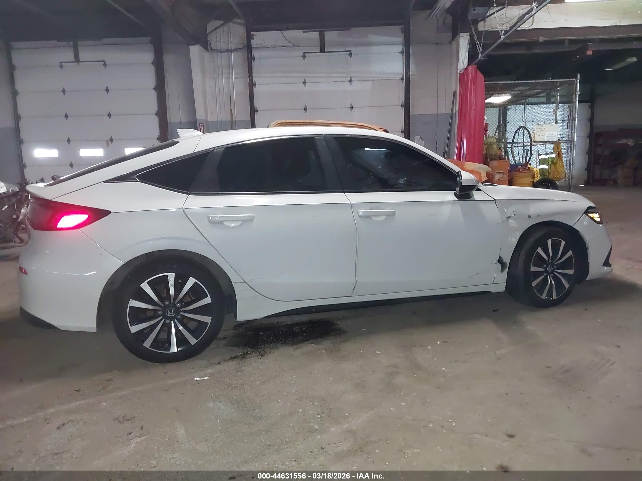 2022 Honda Civic Ex-l White vin: 19XFL1H76NE001760