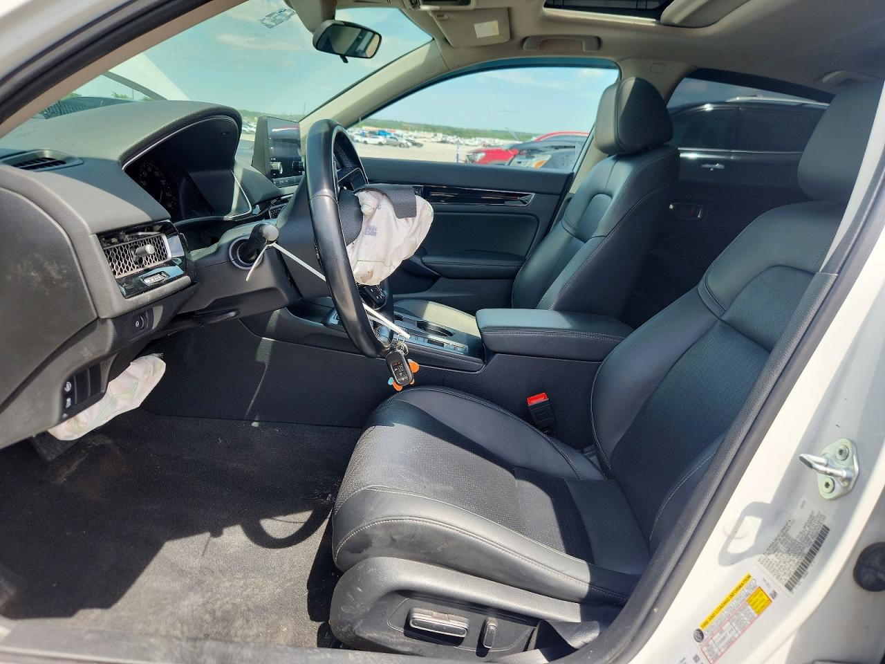2022 Honda Civic Exl White vin: 19XFL1H76NE008952