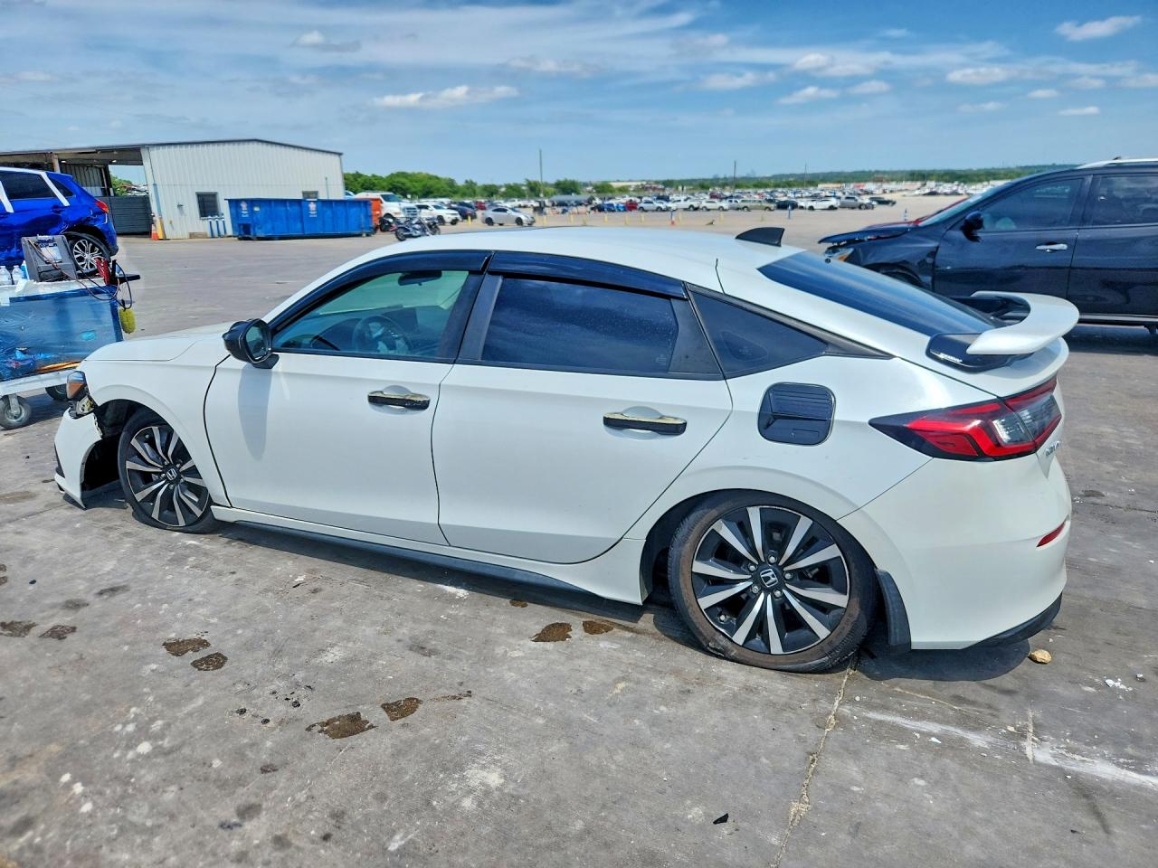 2022 Honda Civic Exl White vin: 19XFL1H76NE008952