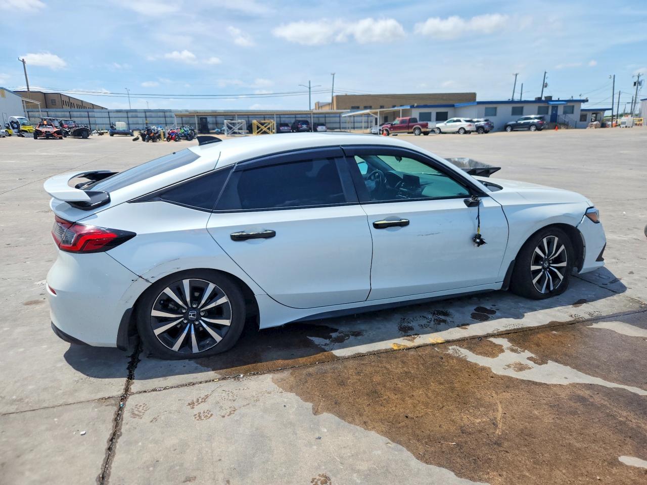 2022 Honda Civic Exl White vin: 19XFL1H76NE008952