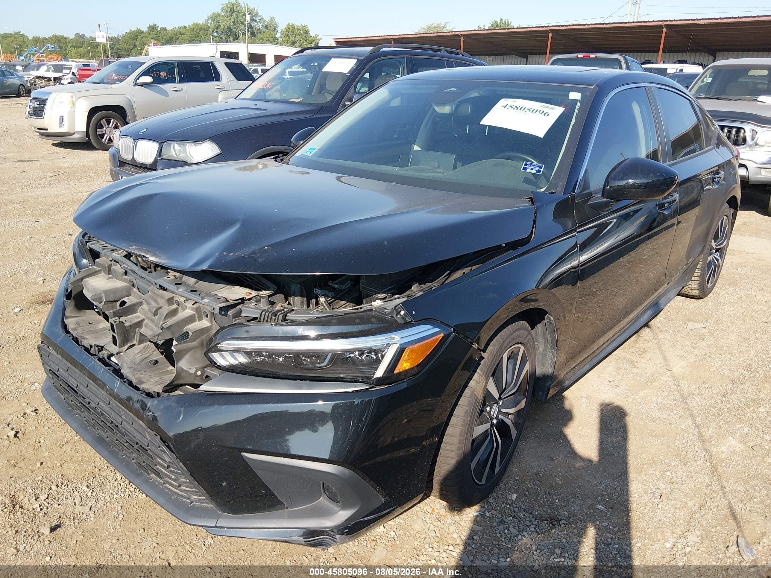 2022 Honda Civic Ex-l Black vin: 19XFL1H77NE012525