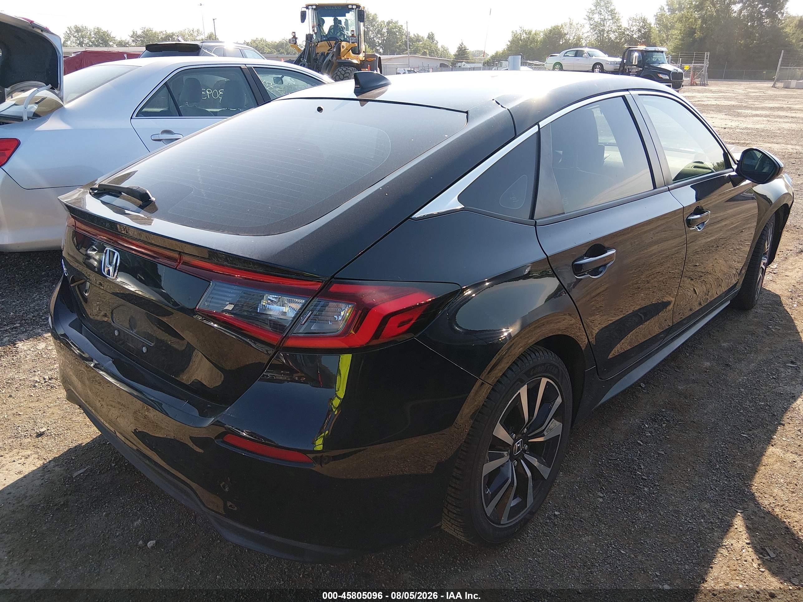 2022 Honda Civic Ex-l Black vin: 19XFL1H77NE012525
