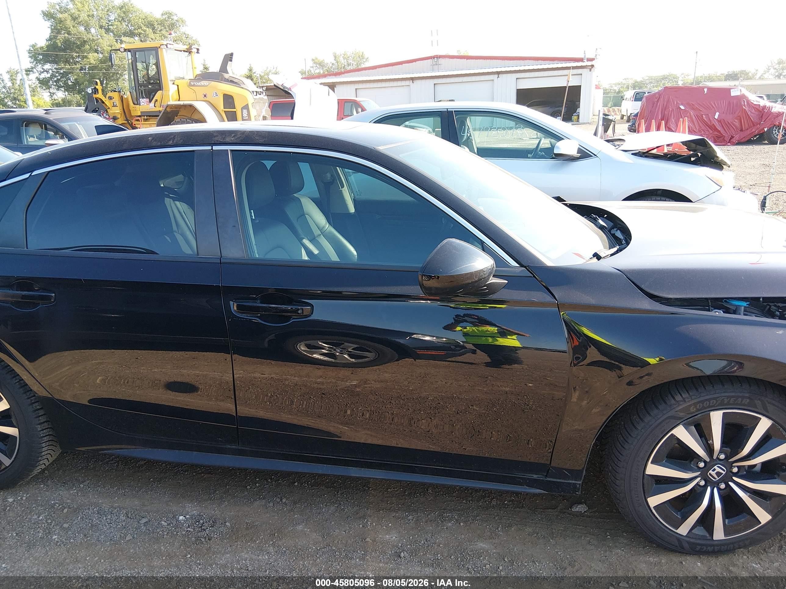 2022 Honda Civic Ex-l Black vin: 19XFL1H77NE012525