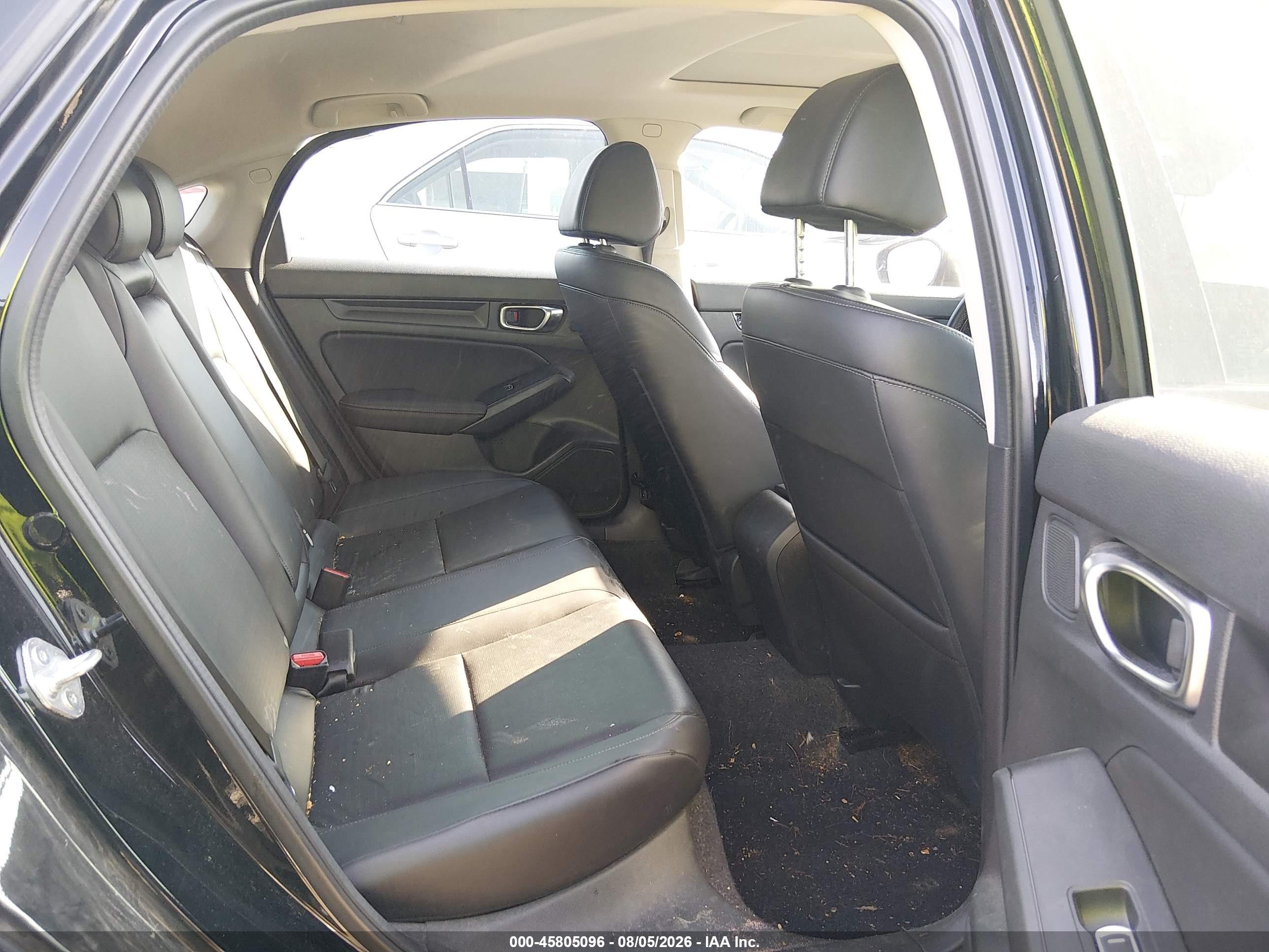 2022 Honda Civic Ex-l Black vin: 19XFL1H77NE012525