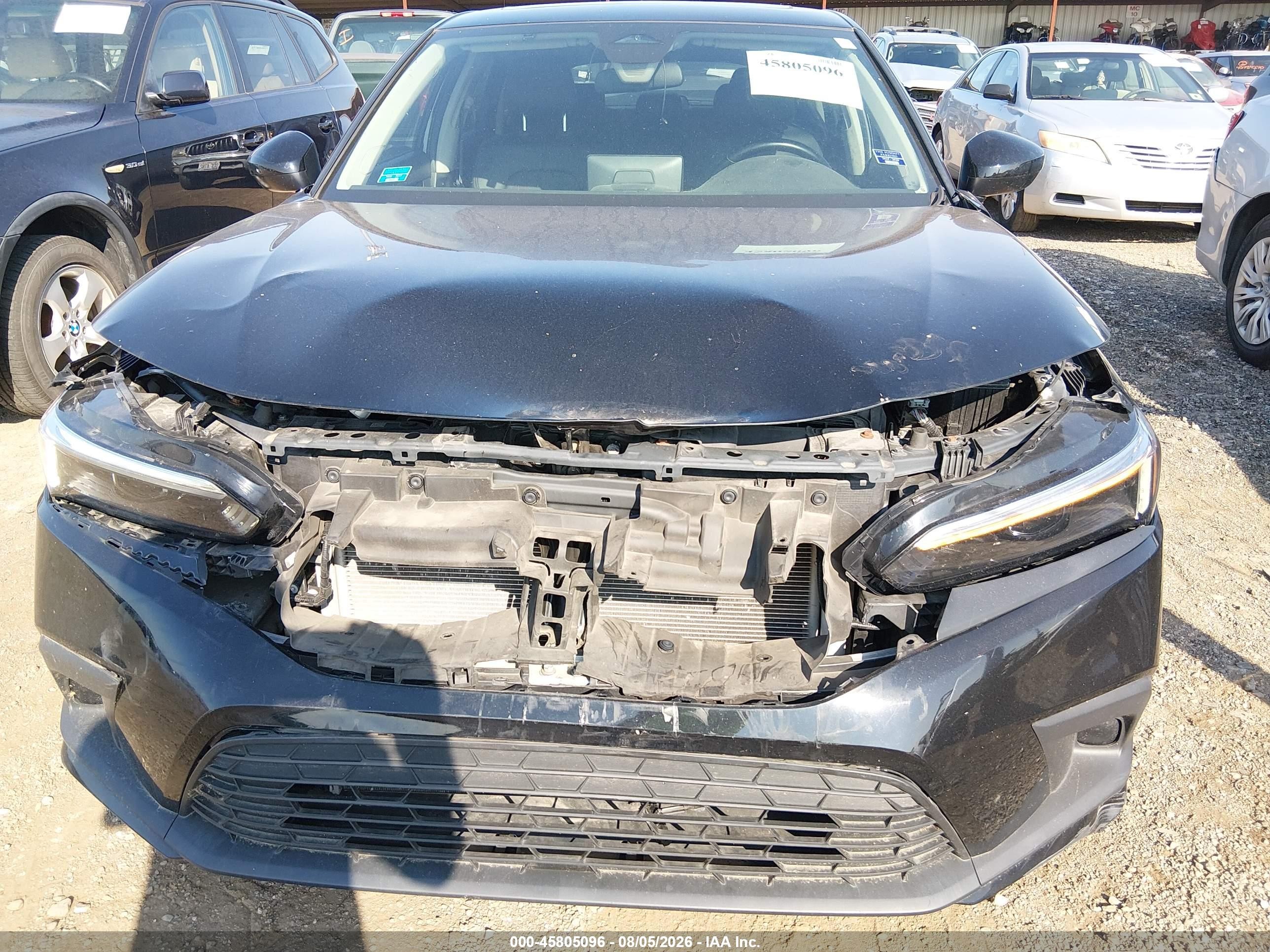 2022 Honda Civic Ex-l Black vin: 19XFL1H77NE012525