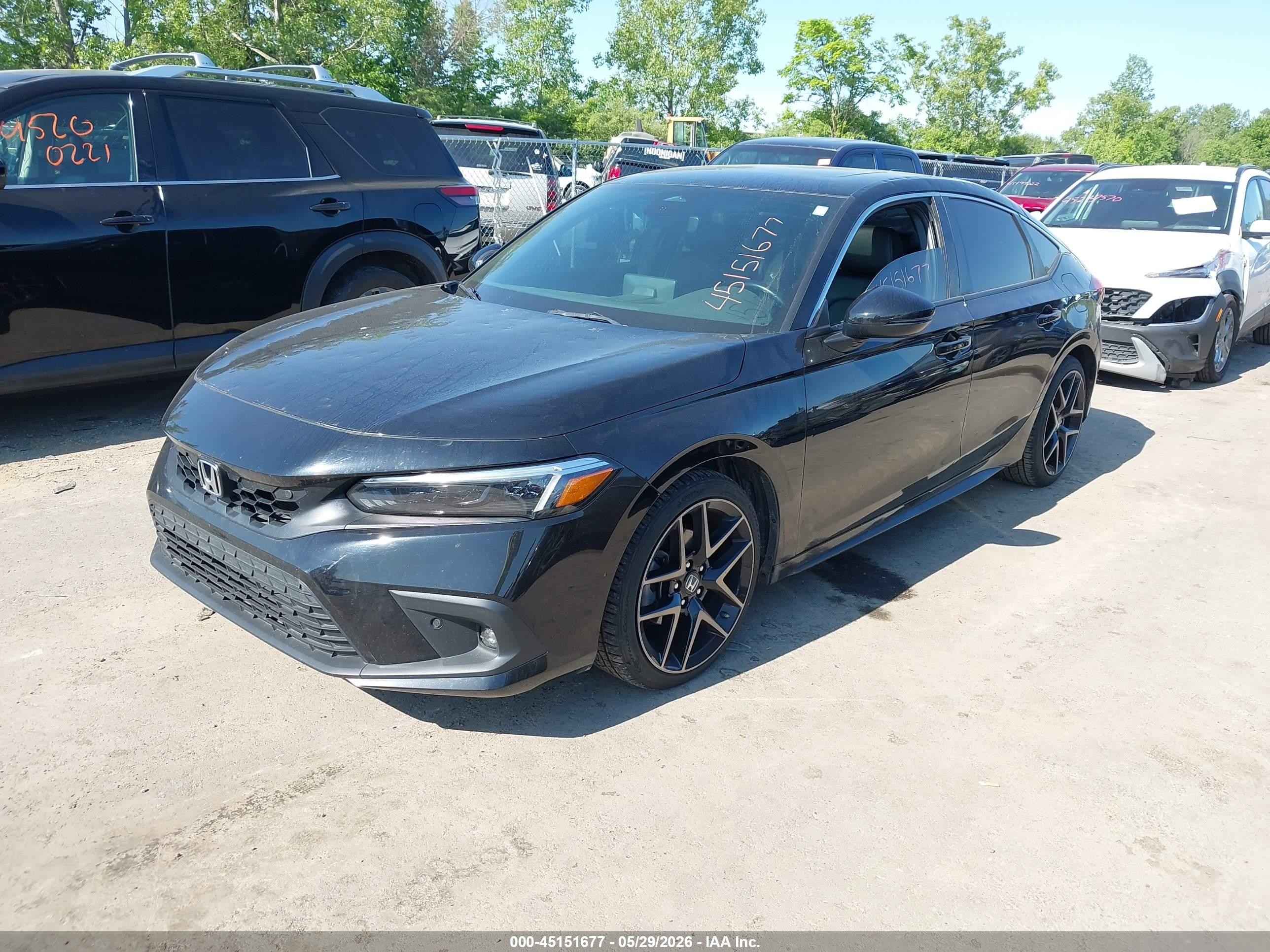 2022 Honda Civic Sport Touring Black vin: 19XFL1H80NE004727