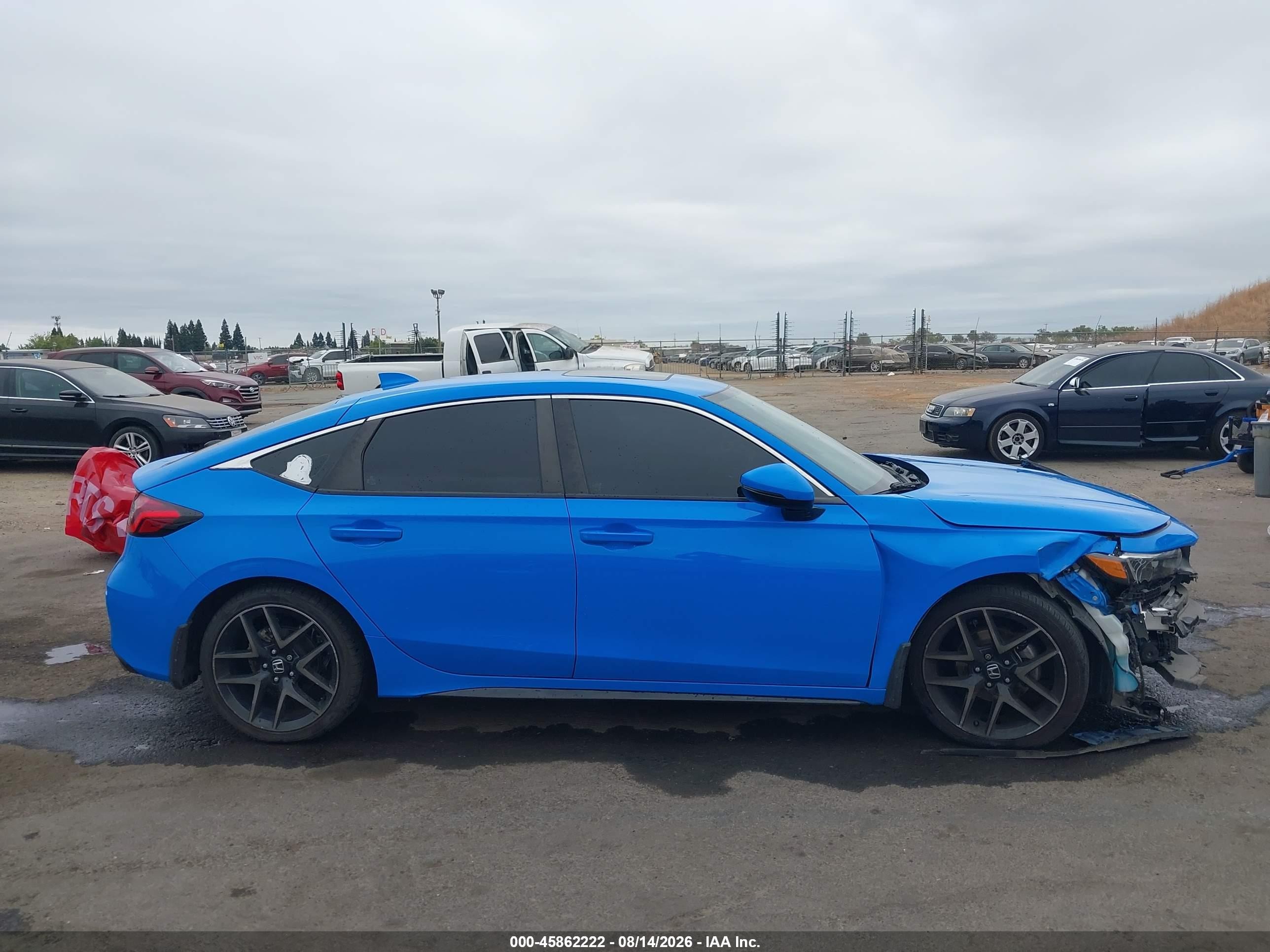 2022 Honda Civic Sport Touring Blue vin: 19XFL1H81NE002484