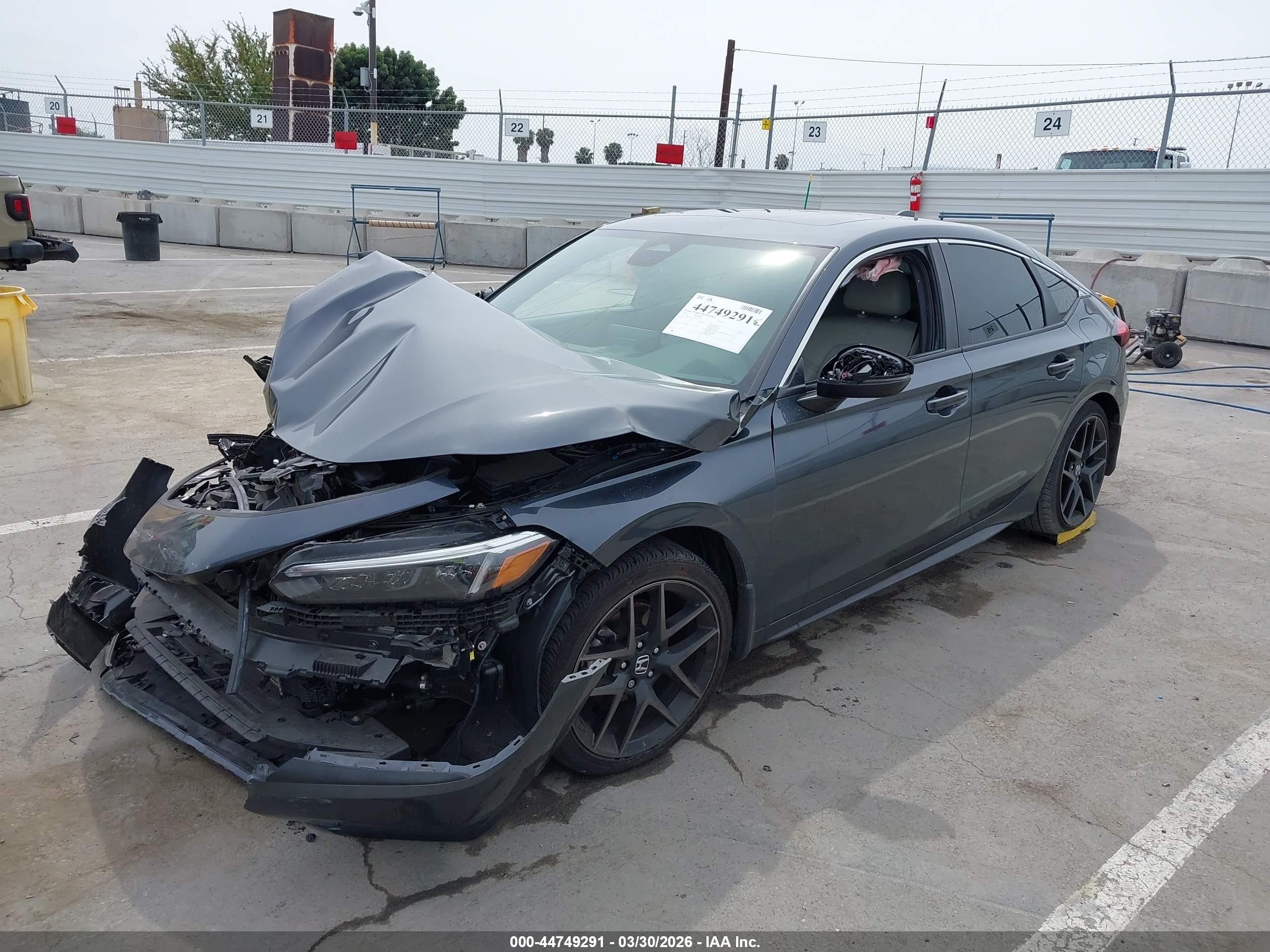 2024 Honda Civic Sport Touring Серый vin: 19XFL1H86RE033171