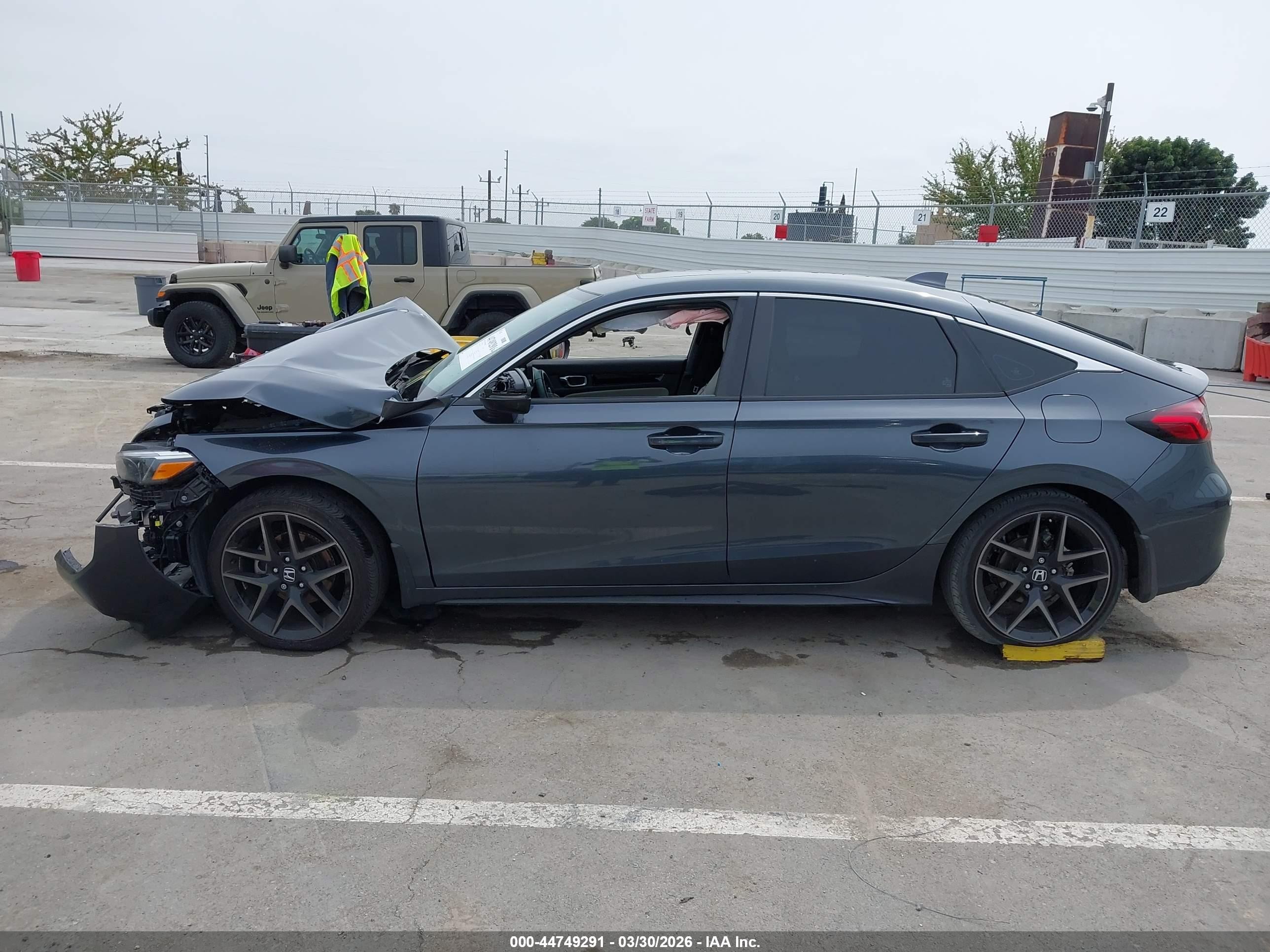 2024 Honda Civic Sport Touring Серый vin: 19XFL1H86RE033171
