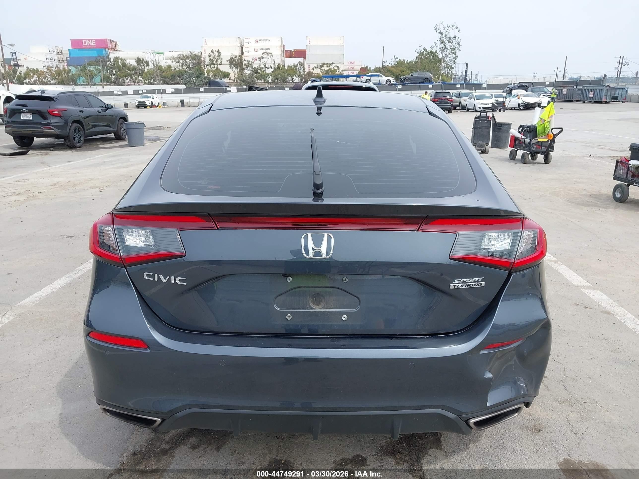 2024 Honda Civic Sport Touring Серый vin: 19XFL1H86RE033171