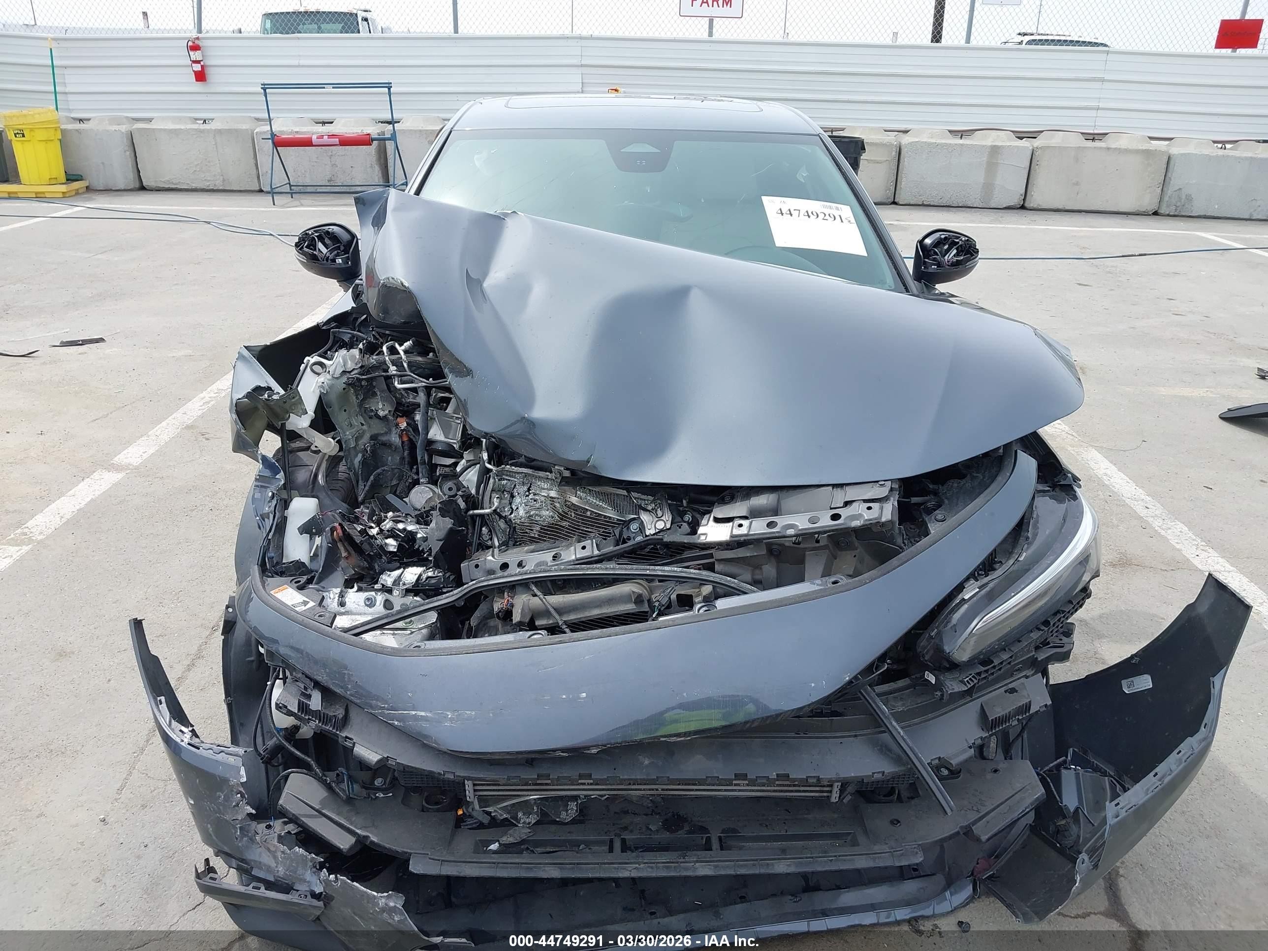 2024 Honda Civic Sport Touring Серый vin: 19XFL1H86RE033171