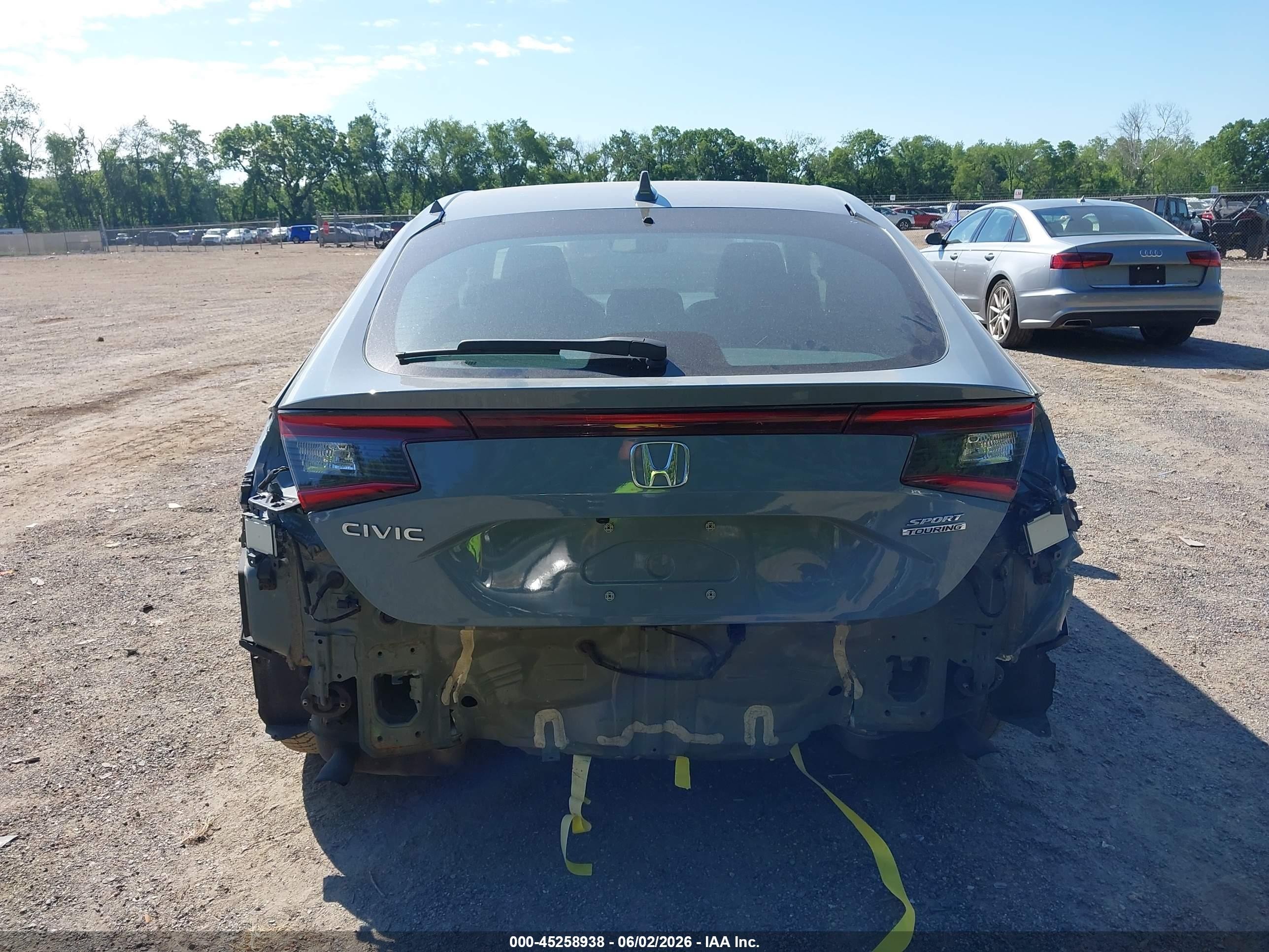 2022 Honda Civic Sport Touring Синий vin: 19XFL1H87NE018334