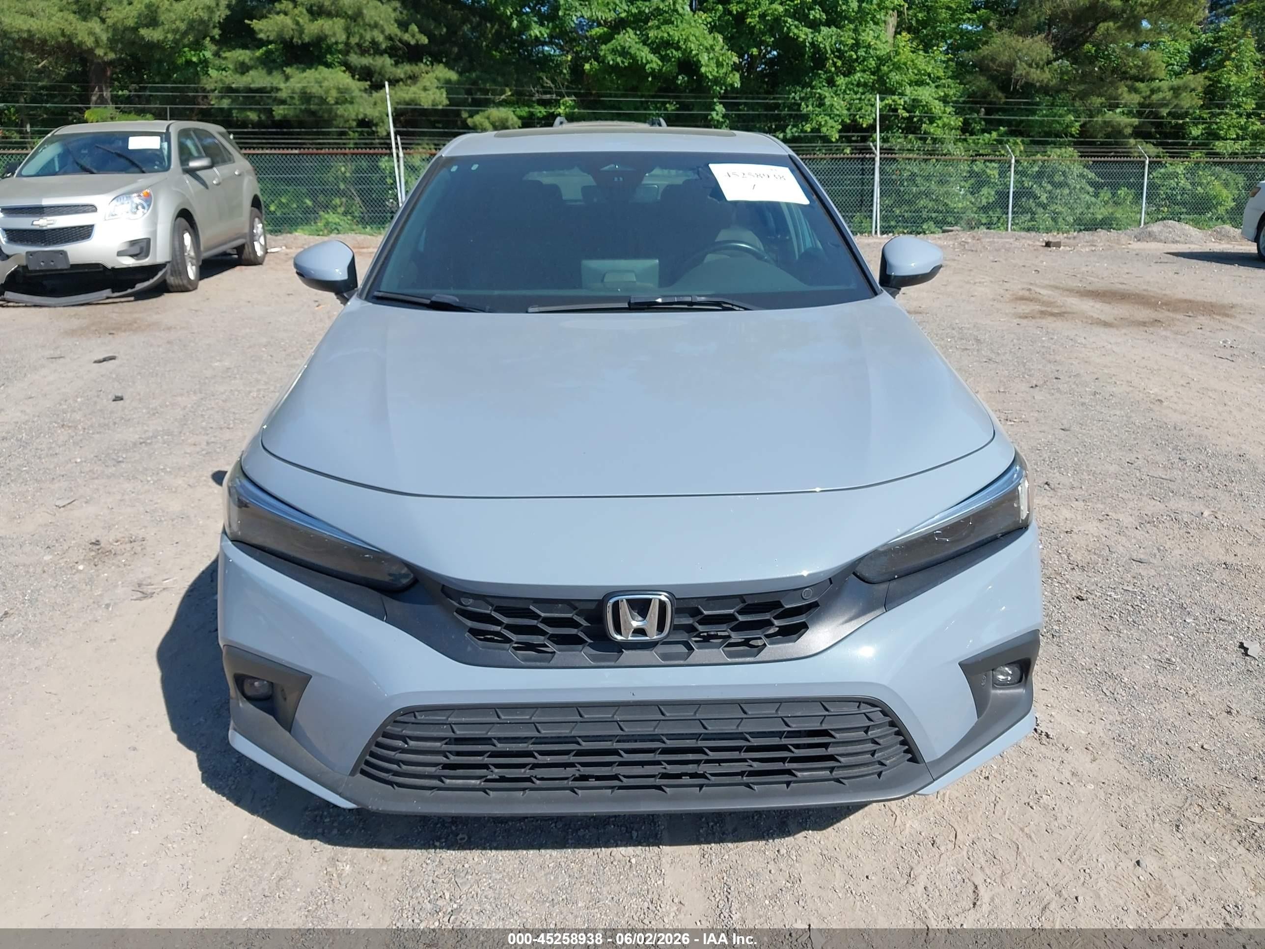 2022 Honda Civic Sport Touring Синий vin: 19XFL1H87NE018334