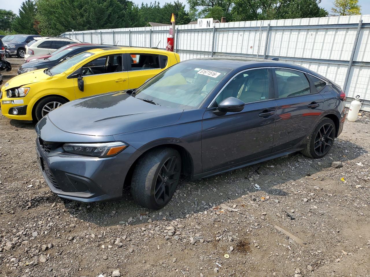2023 Honda Civic Sport Touring Gray vin: 19XFL1H89PE017835