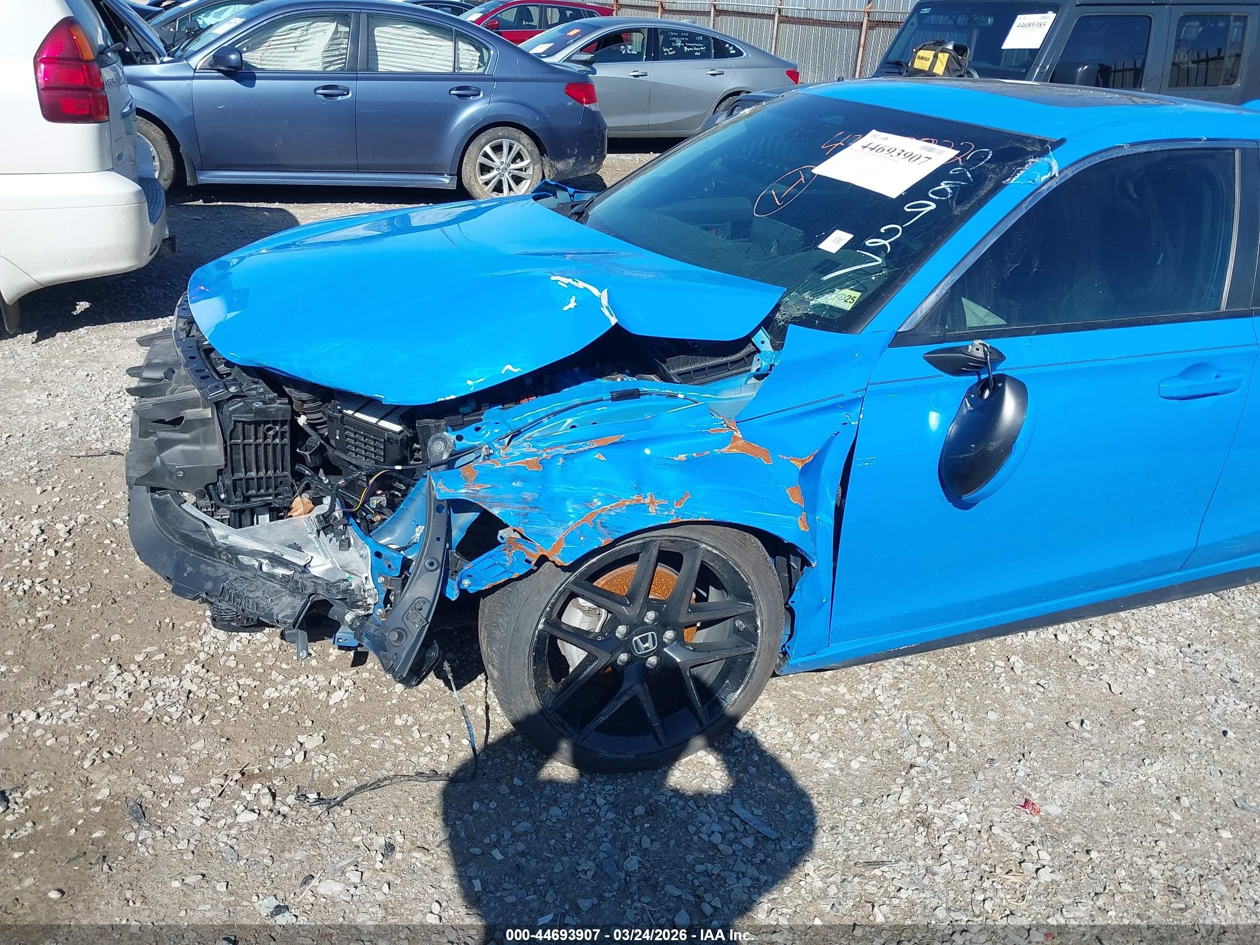 2024 Honda Civic Sport Touring Синий vin: 19XFL1H8XRE028927