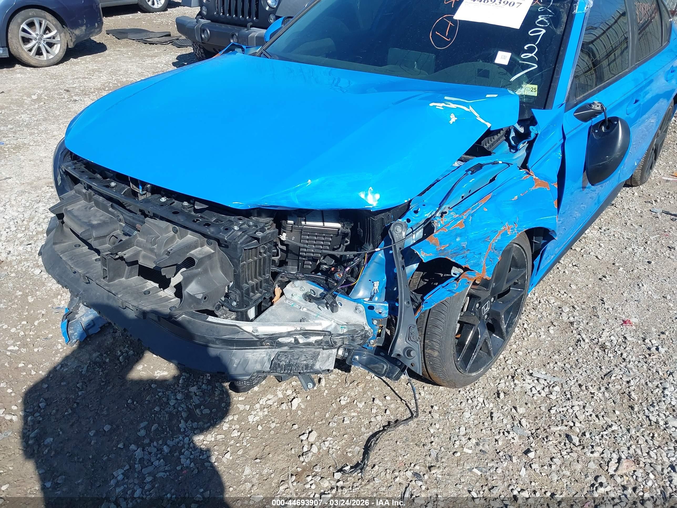 2024 Honda Civic Sport Touring Синий vin: 19XFL1H8XRE028927