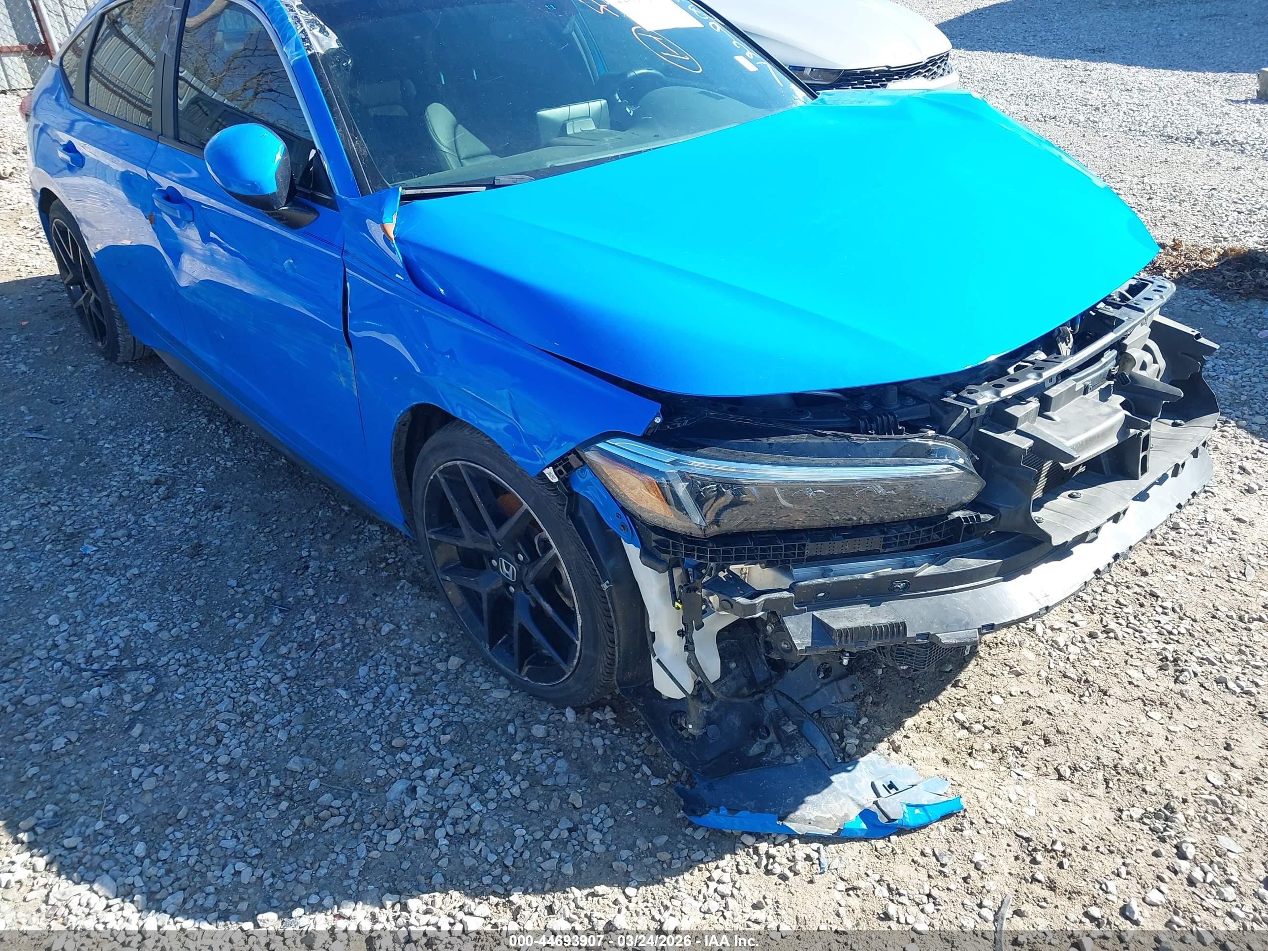 2024 Honda Civic Sport Touring Синий vin: 19XFL1H8XRE028927