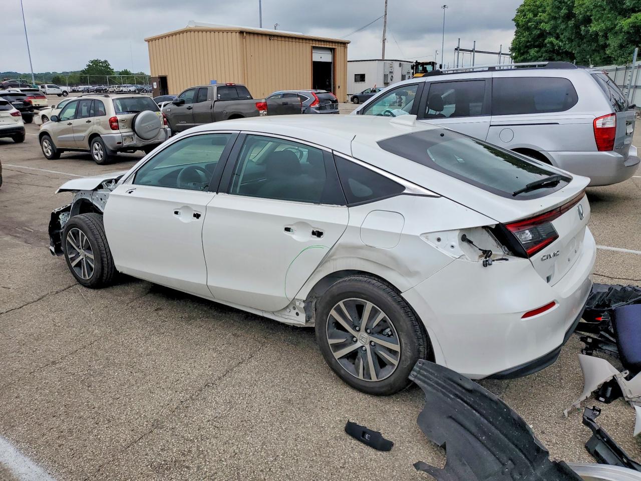 2024 Honda Civic Lx White vin: 19XFL2H54RE036033