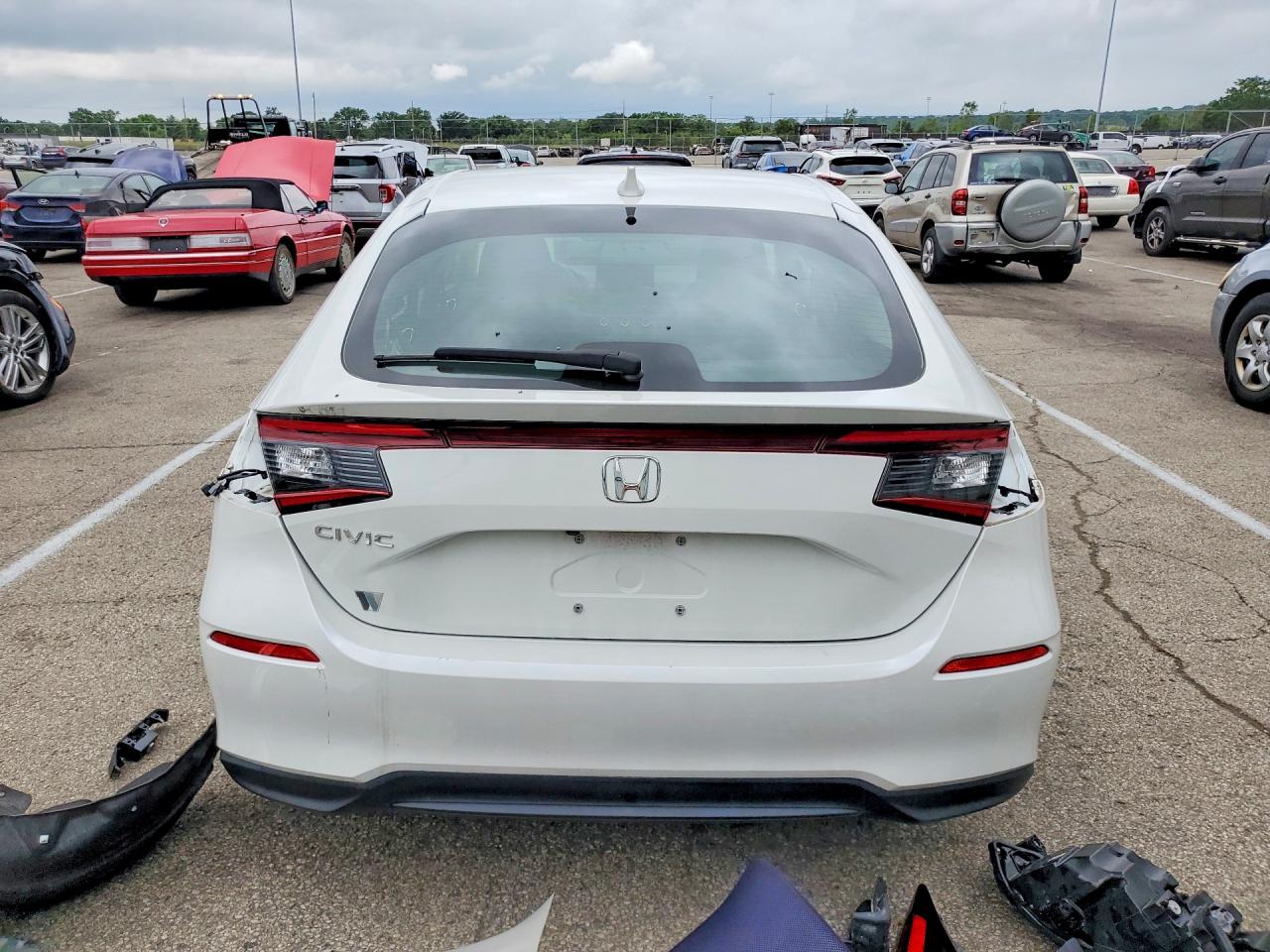 2024 Honda Civic Lx White vin: 19XFL2H54RE036033