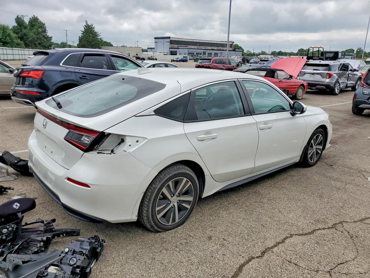 2024 Honda Civic Lx White vin: 19XFL2H54RE036033