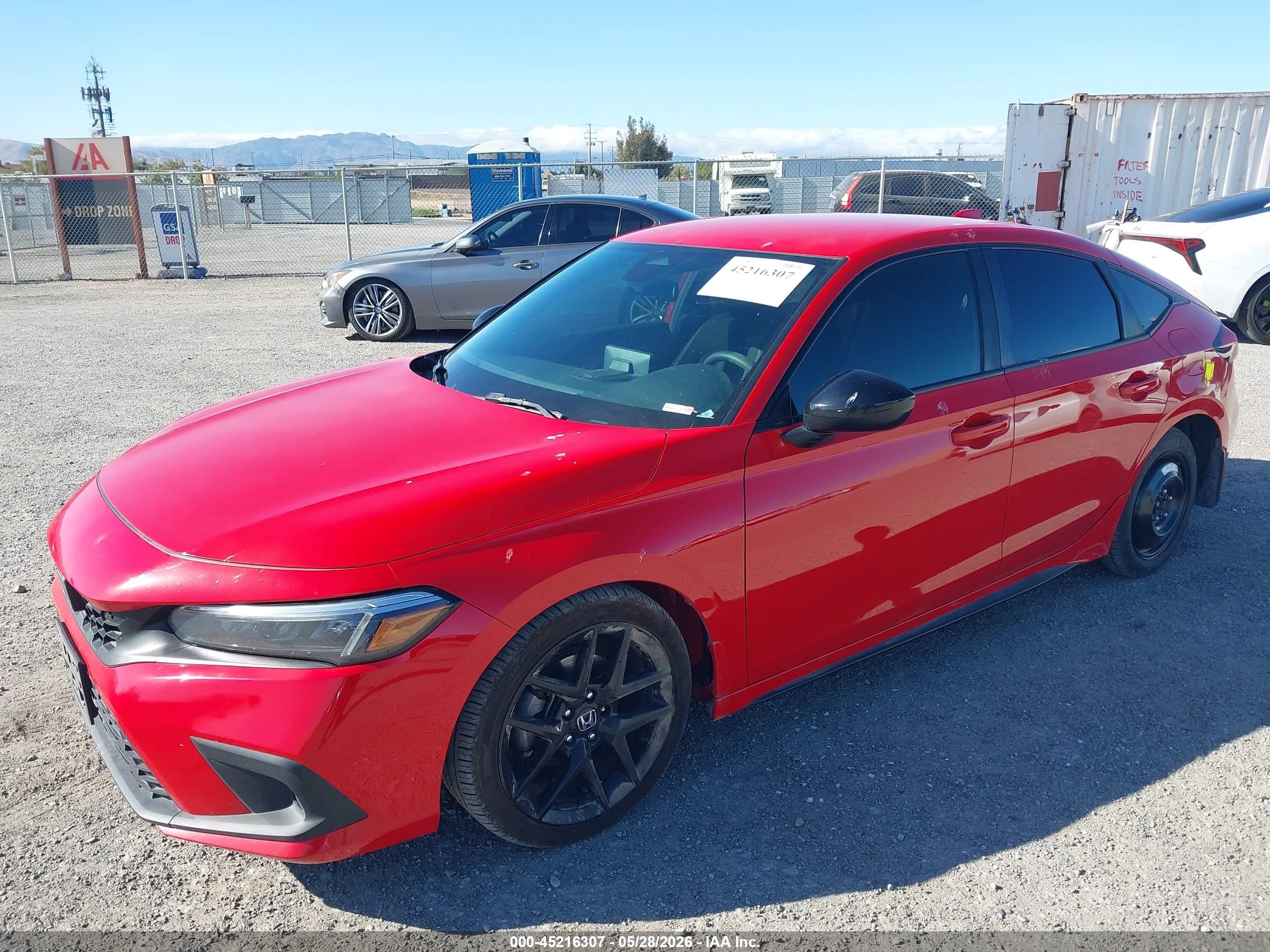 2023 Honda Civic Sport Red vin: 19XFL2H80PE000413