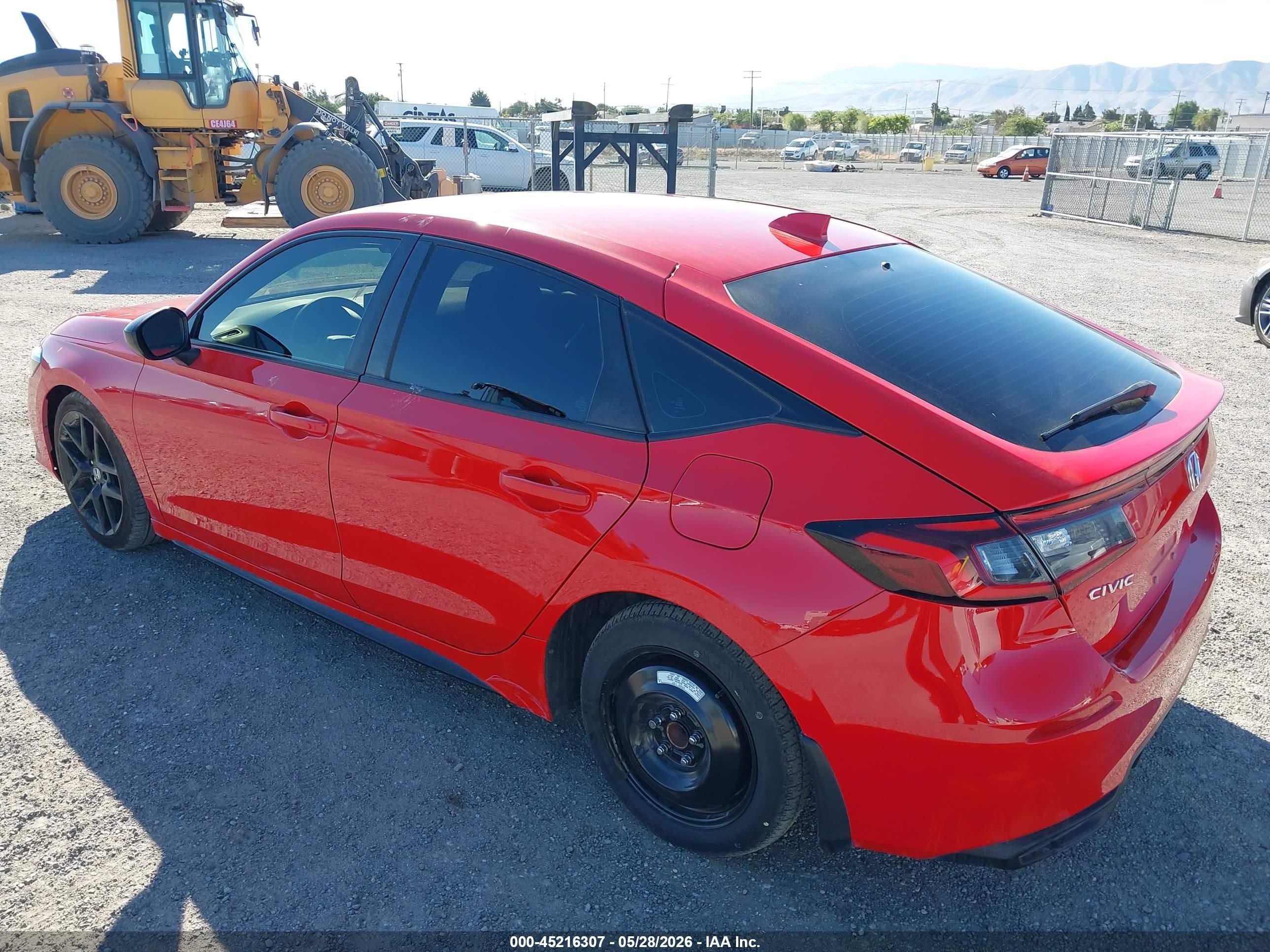 2023 Honda Civic Sport Red vin: 19XFL2H80PE000413