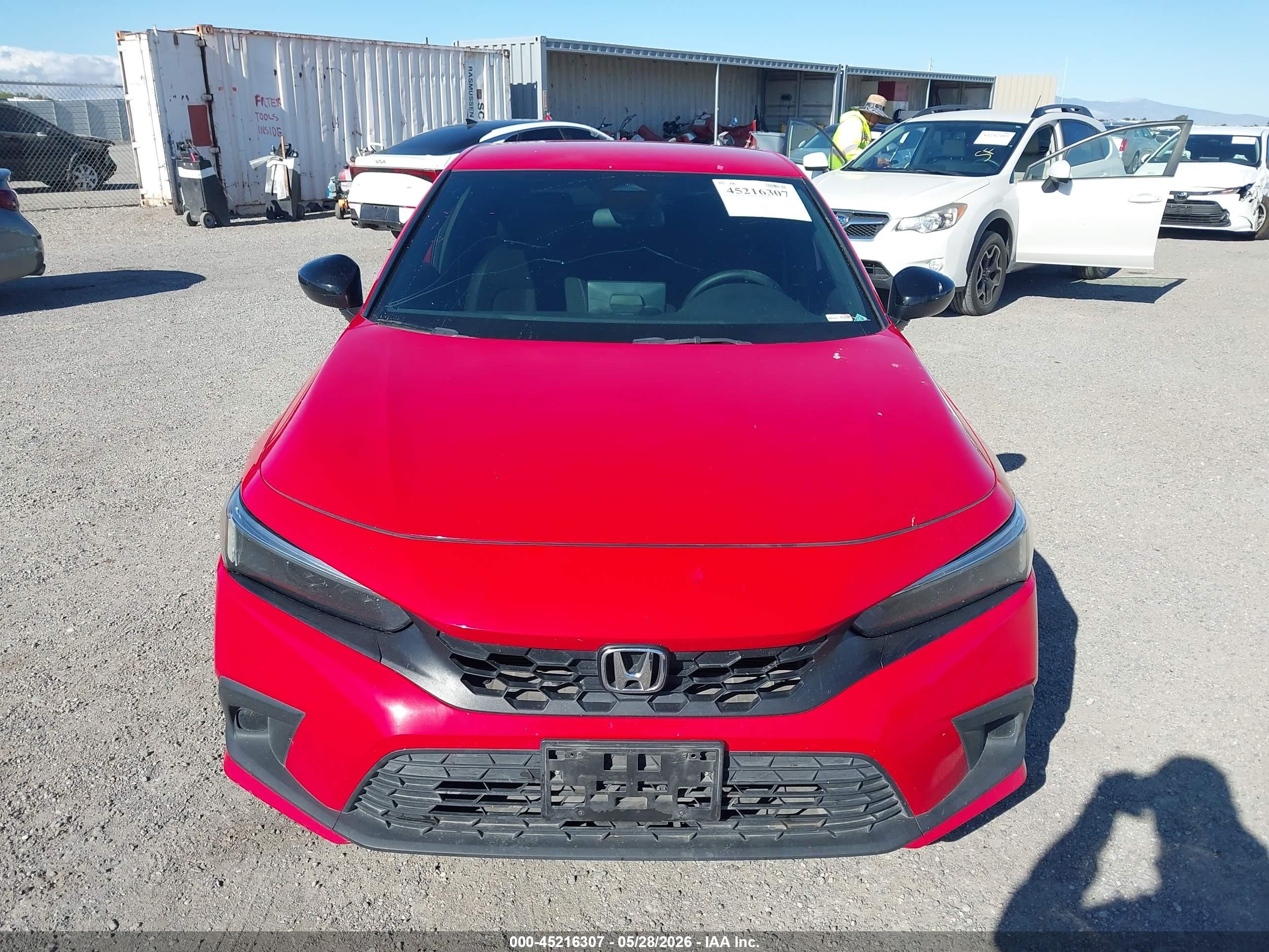 2023 Honda Civic Sport Red vin: 19XFL2H80PE000413