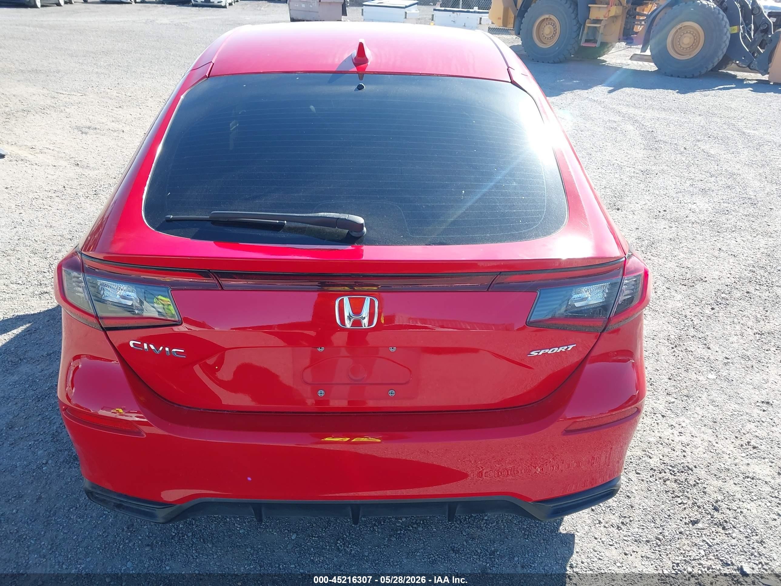 2023 Honda Civic Sport Red vin: 19XFL2H80PE000413