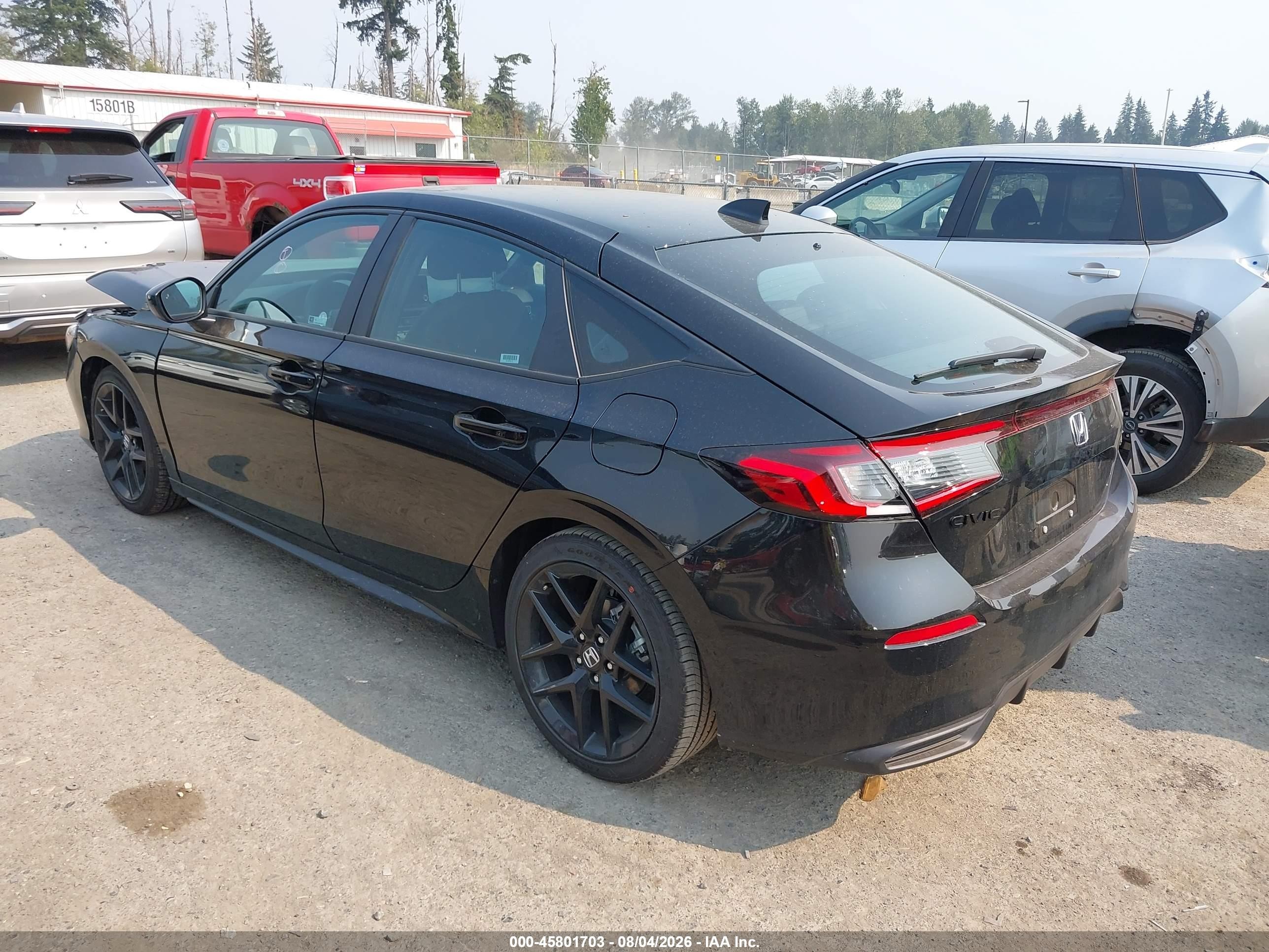 2026 Honda Civic Sport Black vin: 19XFL2H80TE021630