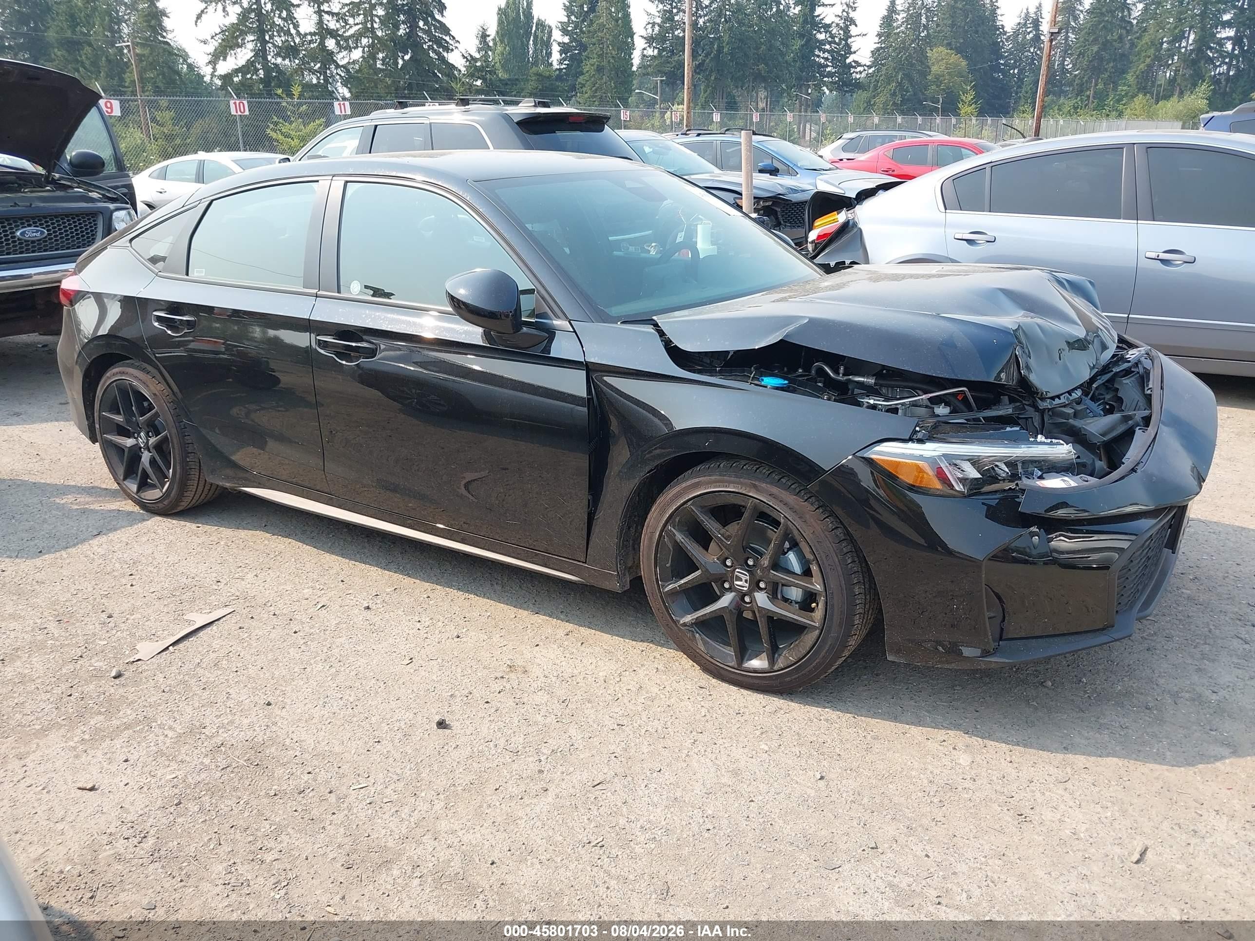 2026 Honda Civic Sport Black vin: 19XFL2H80TE021630