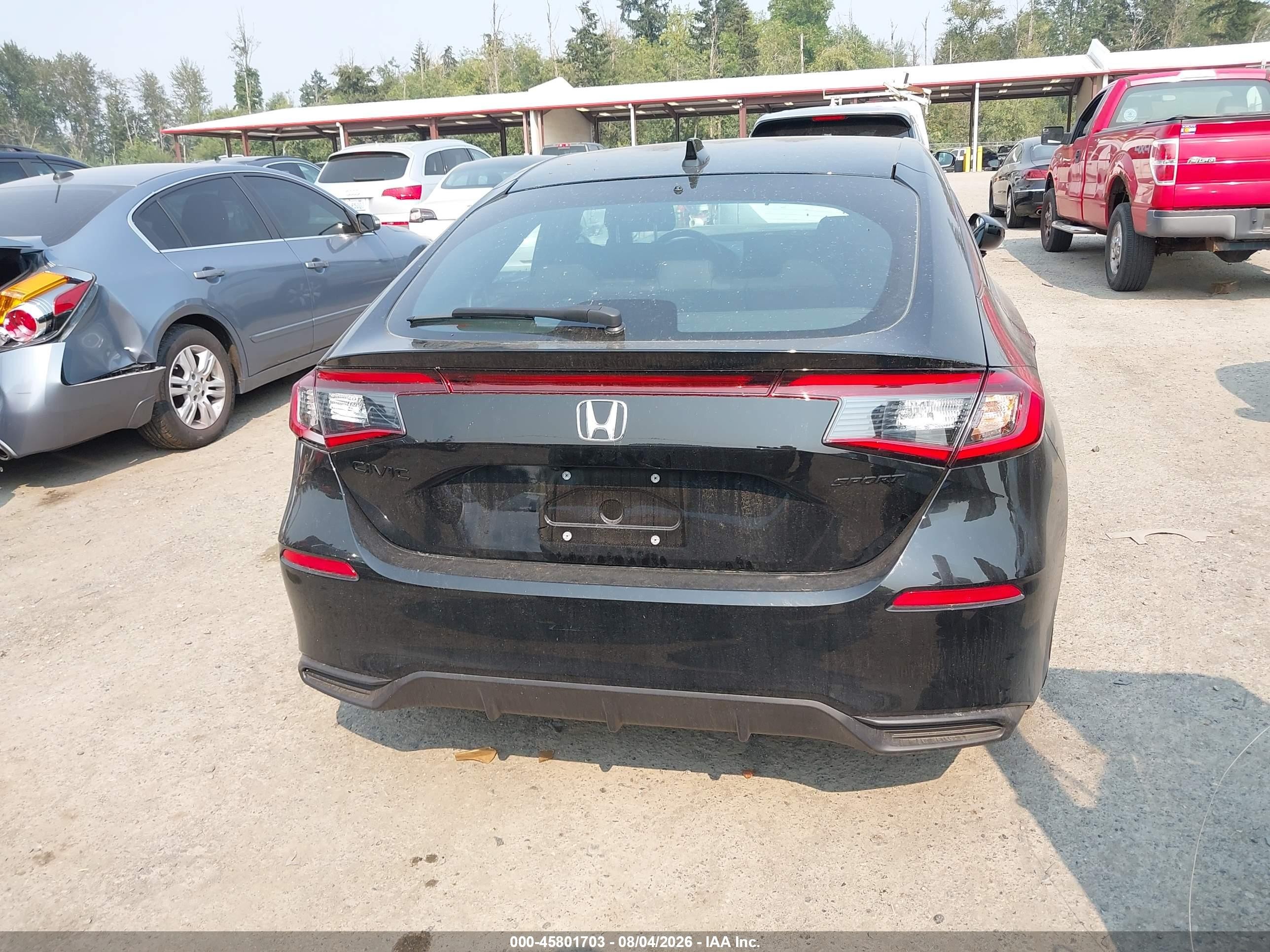 2026 Honda Civic Sport Black vin: 19XFL2H80TE021630