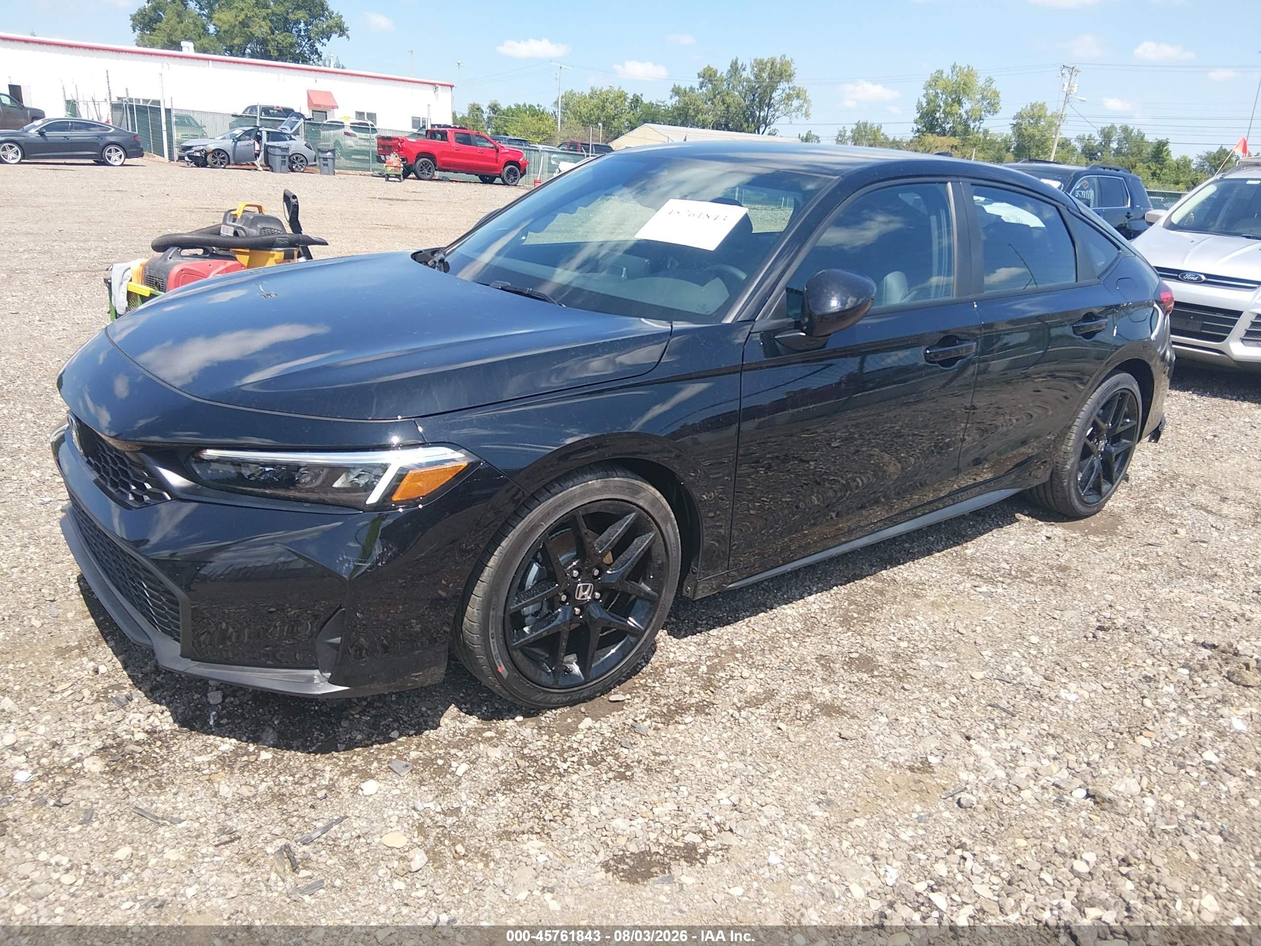 2026 Honda Civic Sport Black vin: 19XFL2H80TE034894