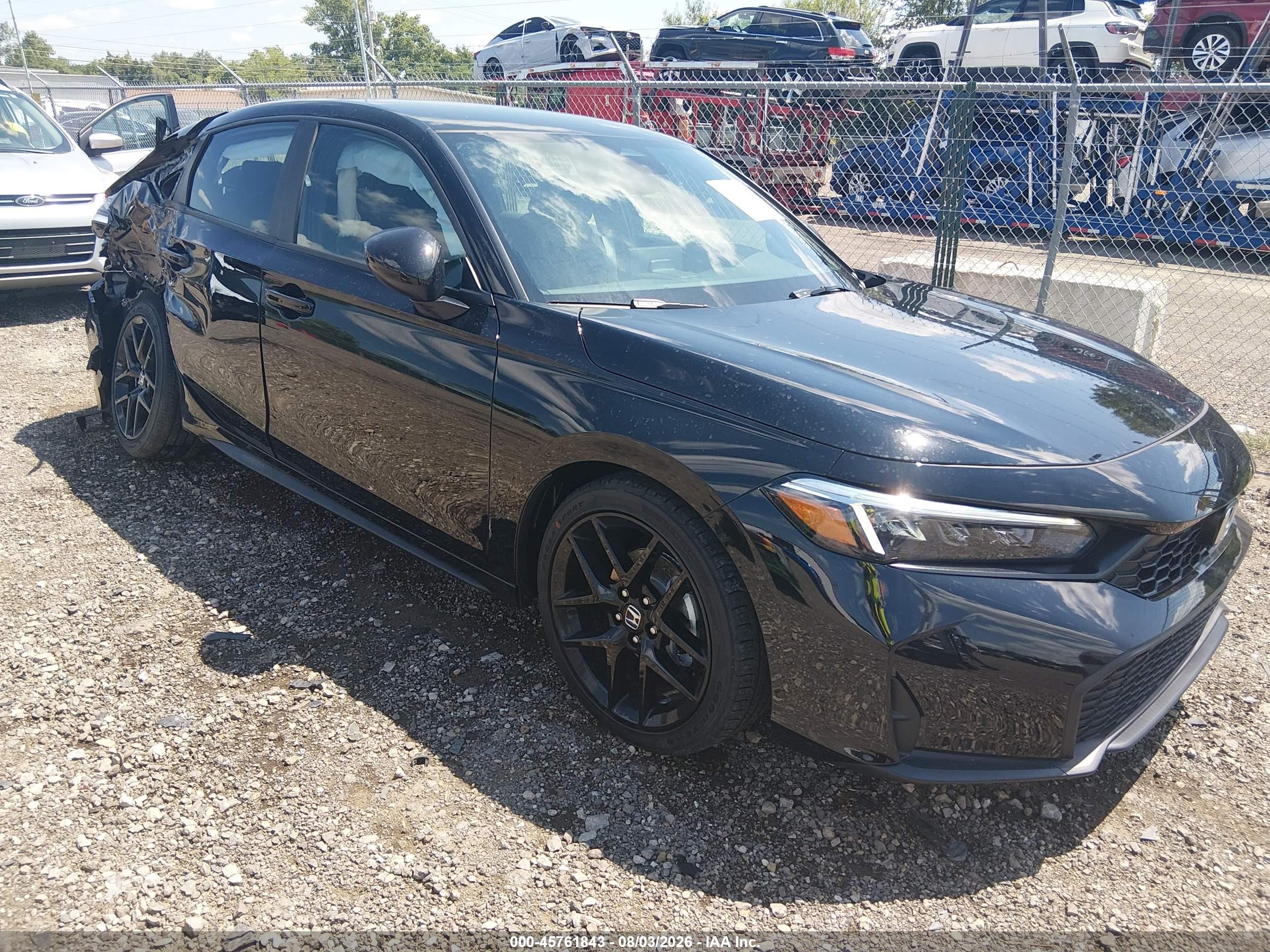 2026 Honda Civic Sport Black vin: 19XFL2H80TE034894