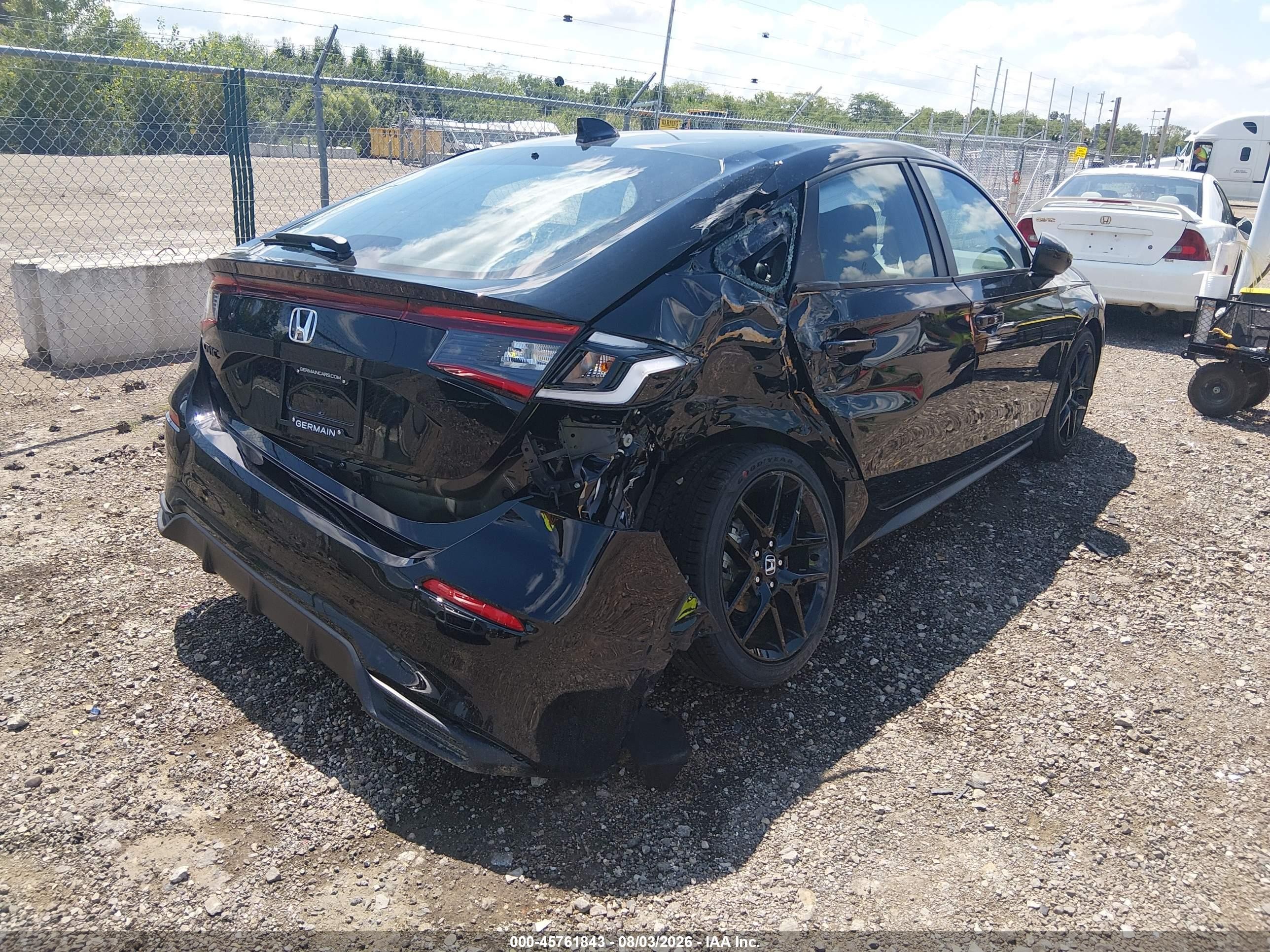 2026 Honda Civic Sport Black vin: 19XFL2H80TE034894