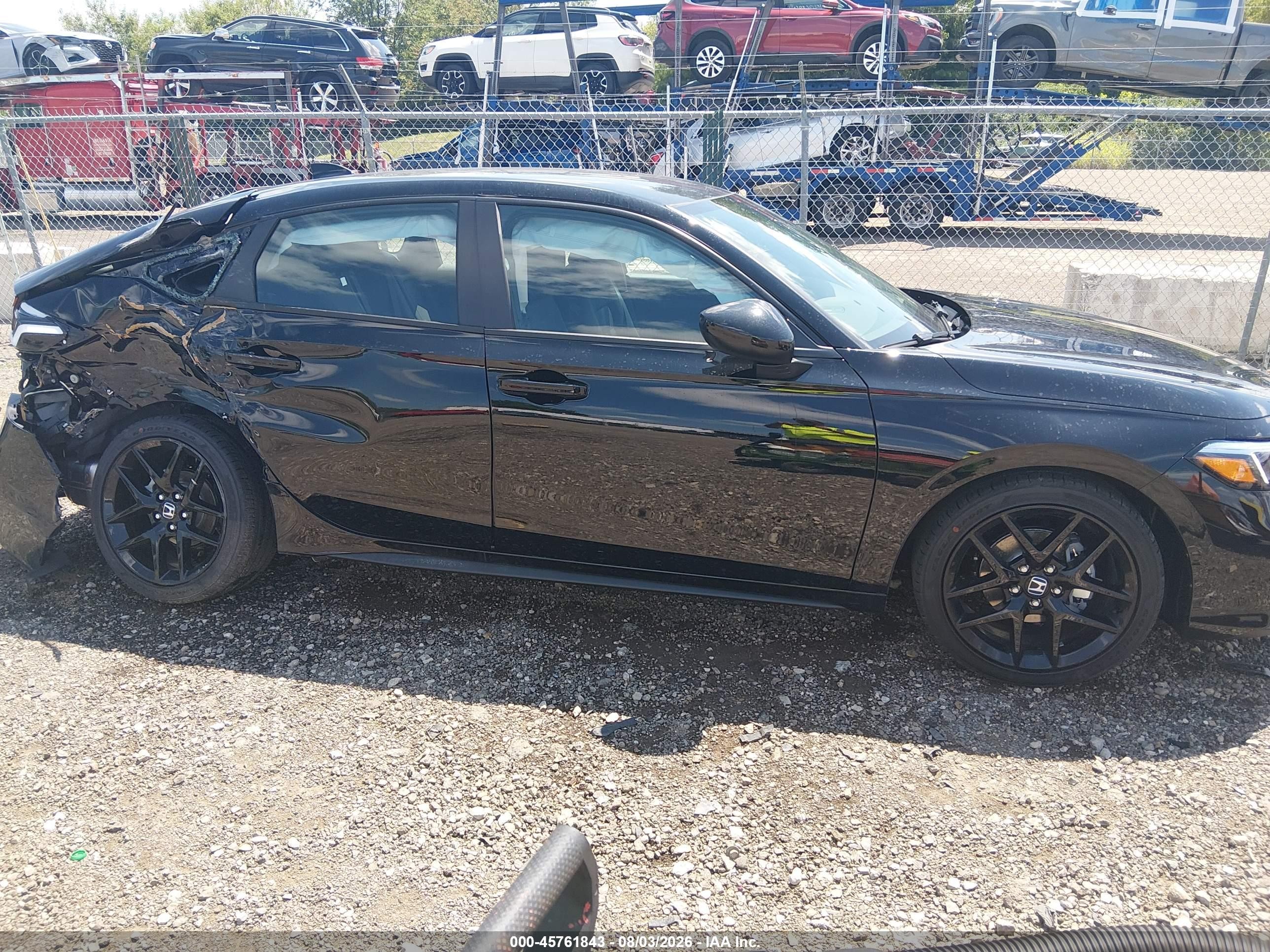 2026 Honda Civic Sport Black vin: 19XFL2H80TE034894