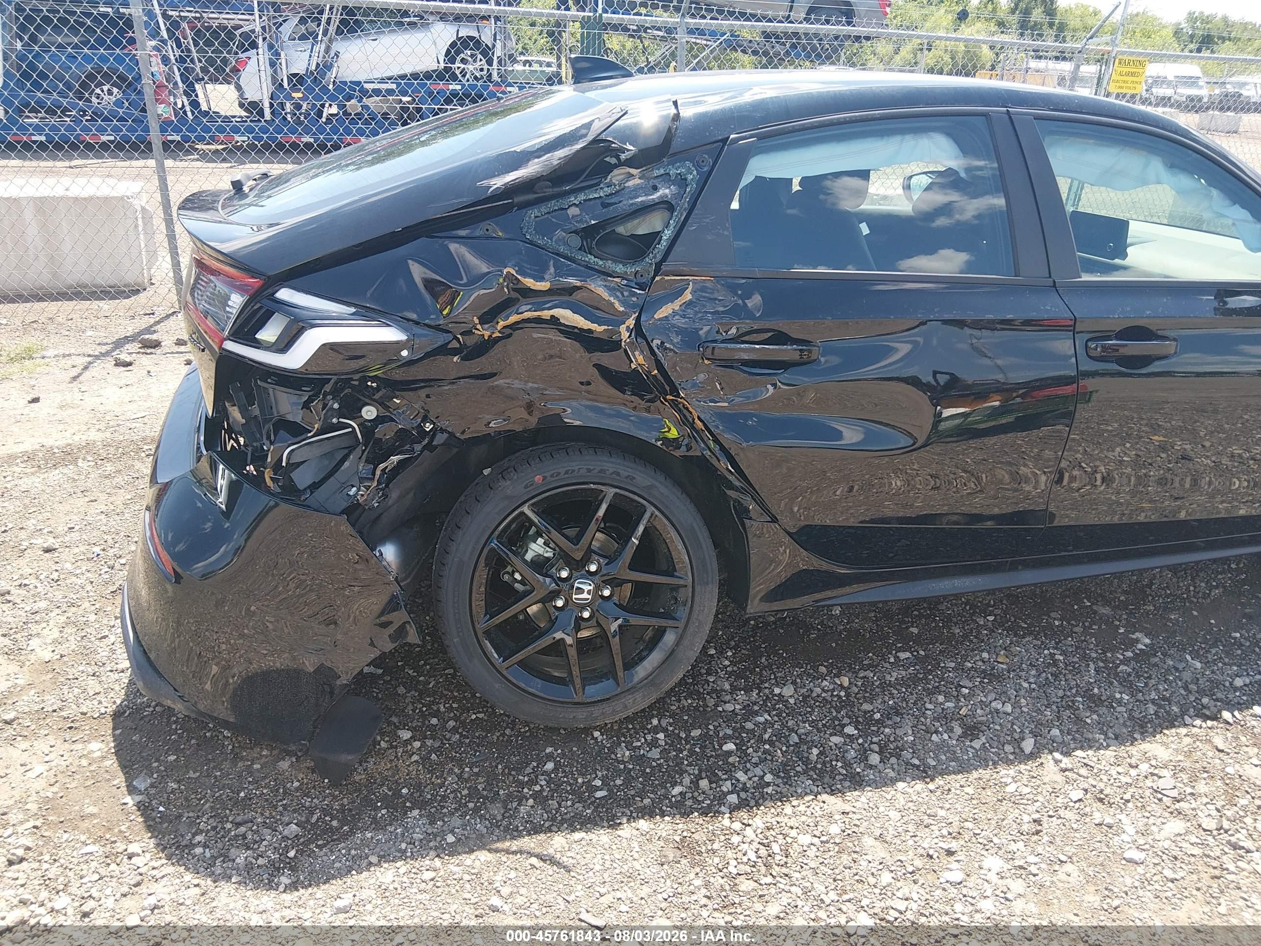 2026 Honda Civic Sport Black vin: 19XFL2H80TE034894