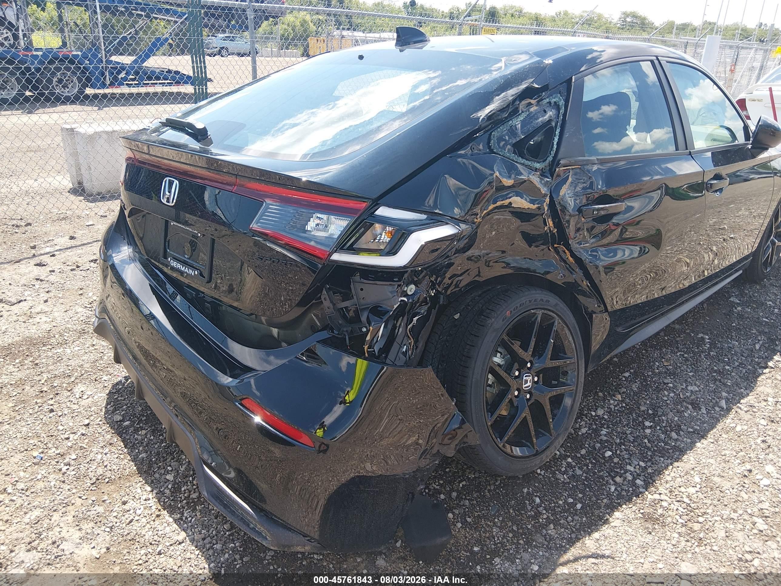 2026 Honda Civic Sport Black vin: 19XFL2H80TE034894