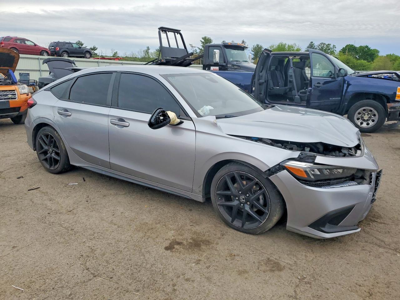 2022 Honda Civic Sport Gray vin: 19XFL2H81NE004032