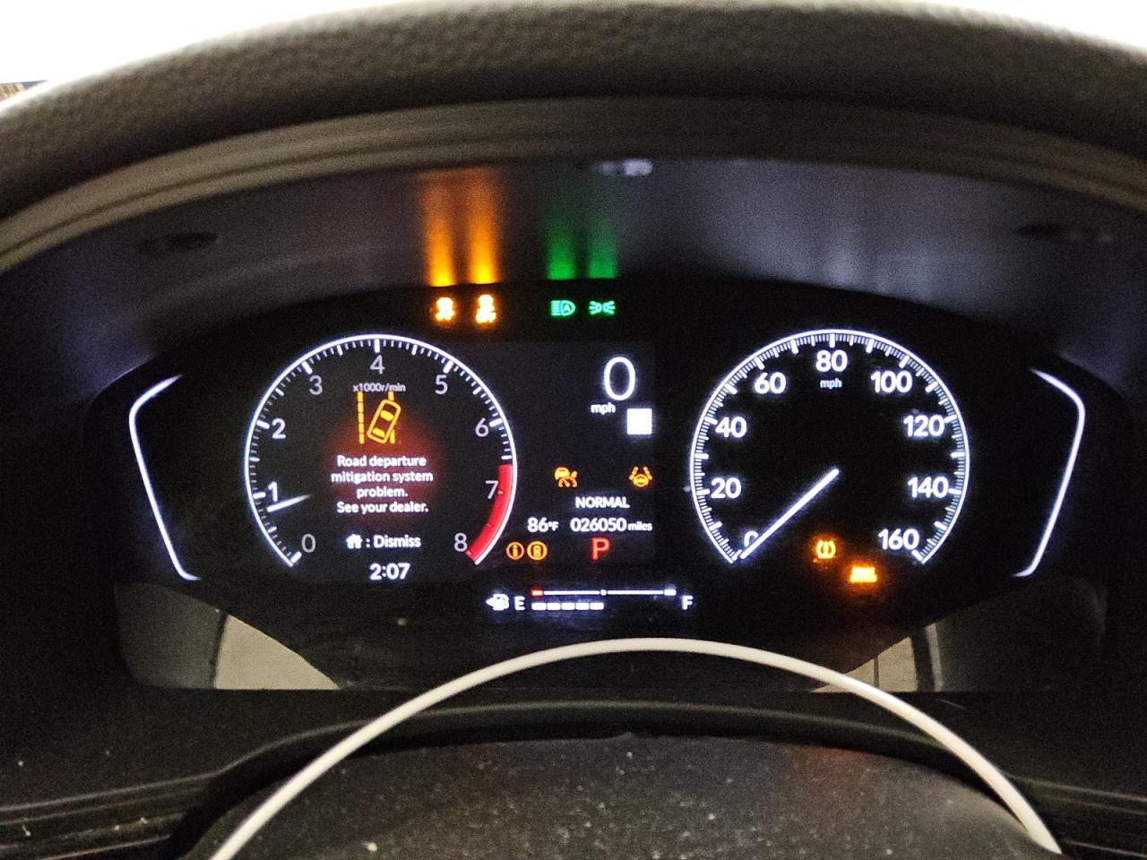 2025 Honda Civic Sport Silver vin: 19XFL2H81SE018248 Damage: Warning - Tire Pressure, On, Unacceptable